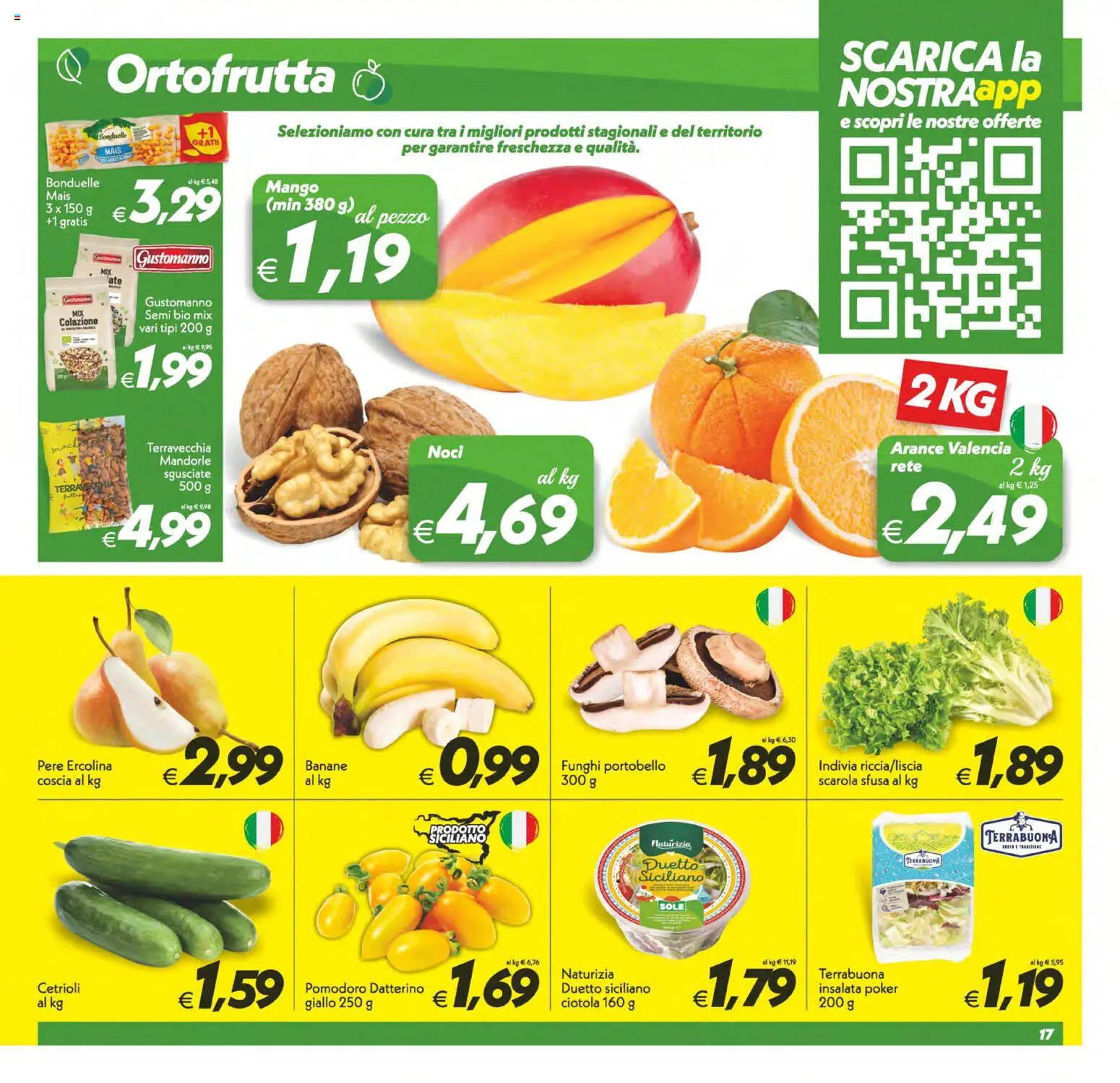 Volantino SuperConveniente del 28.04.2026 | Pagina: 17 | Prodotti: Arance, Cetrioli, Pomodoro, Indivia