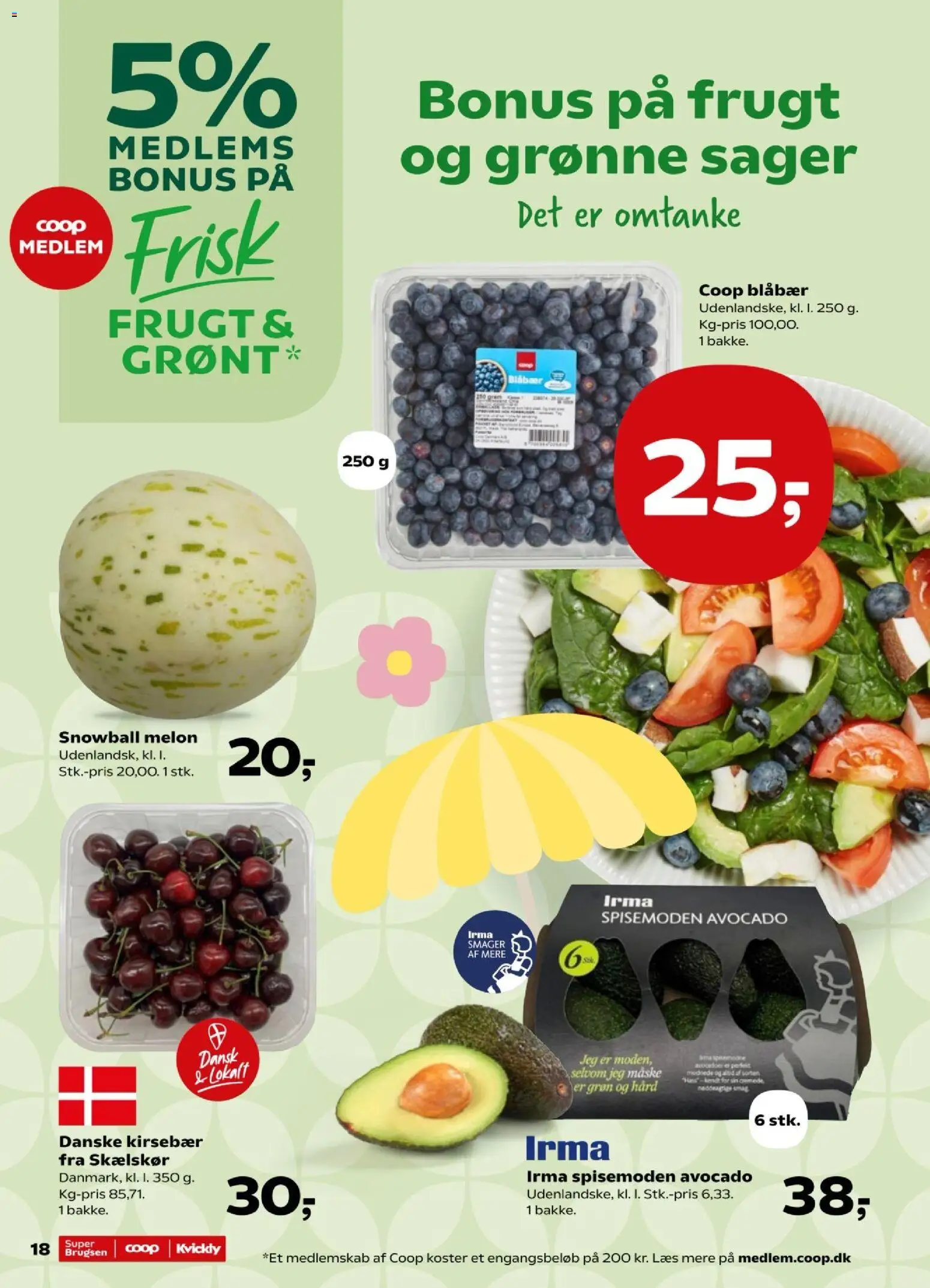 Kvickly tilbudsavis – gyldig fra 31/07/2026 | Side: 21 | Produkter: Blåbær, Maske, Kirsebær, Avocado