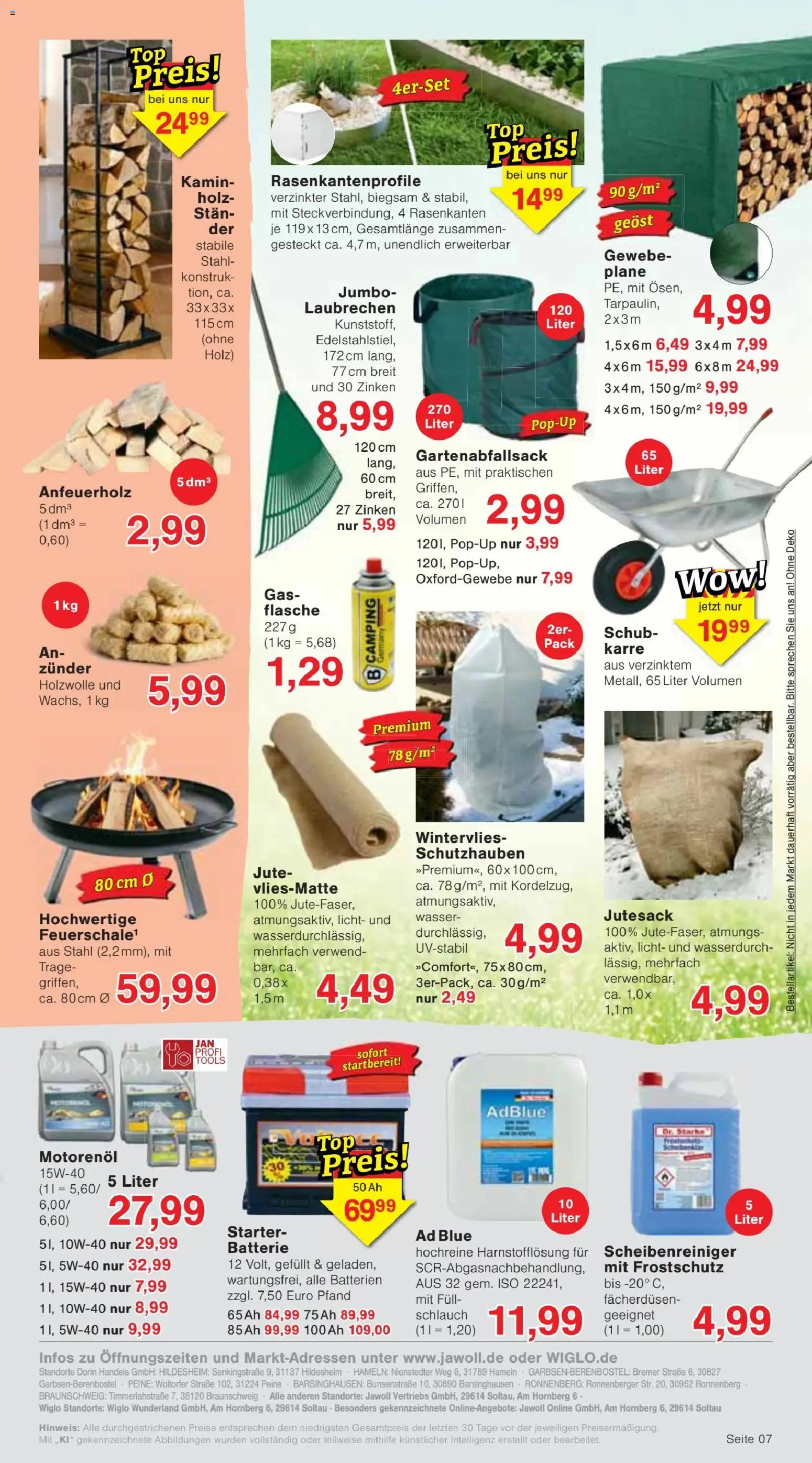 Jawoll Prospekt – gültig ab 19.10.2026 | Seite: 11 | Produkte: Kamin, Batterien, Batterie, Wasser