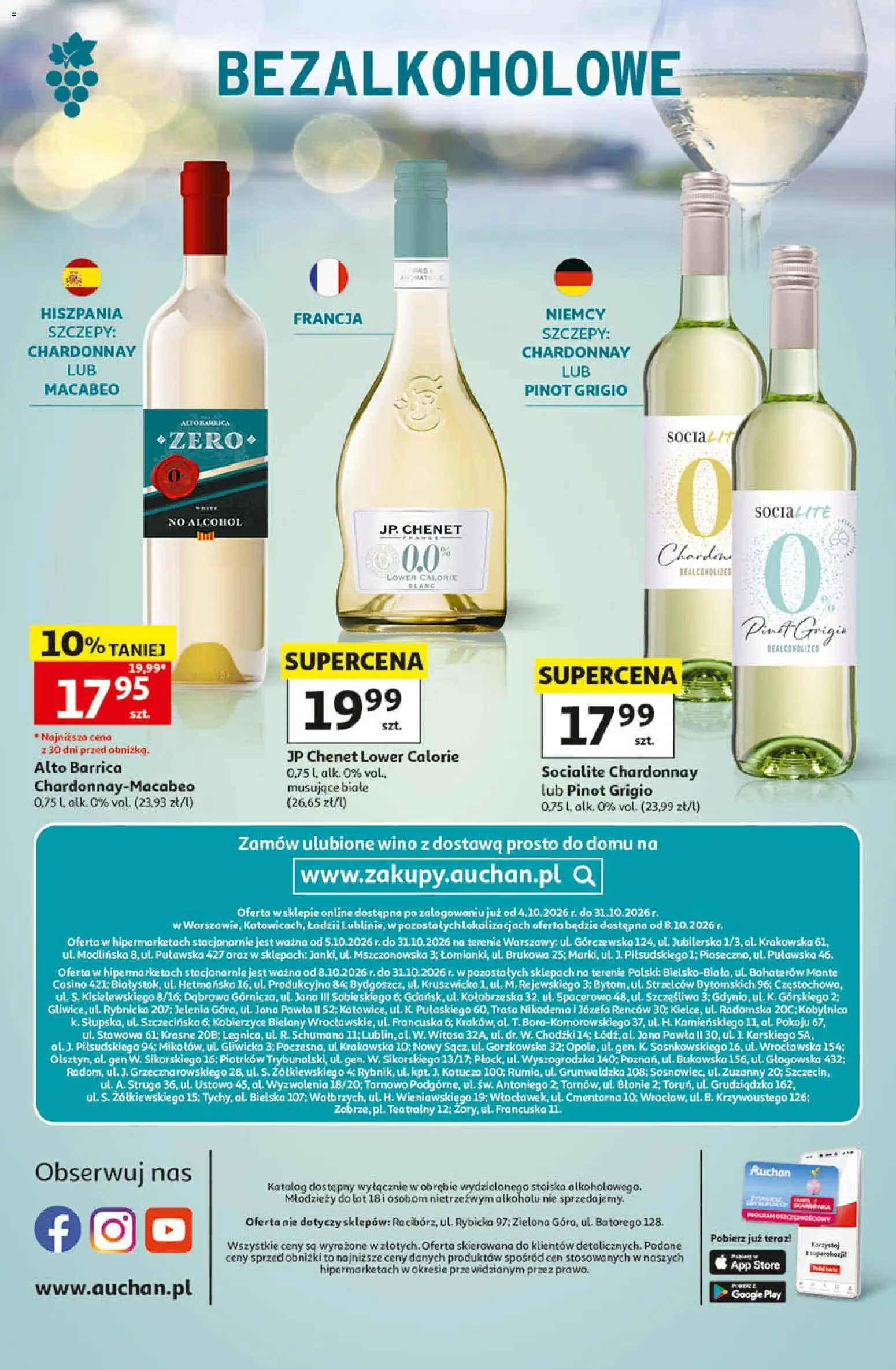 Auchan gazetka - Katalog Wino od 05.10.2026 | Strona: 32 | Produkty: Chardonnay, Wino, Pinot Grigio