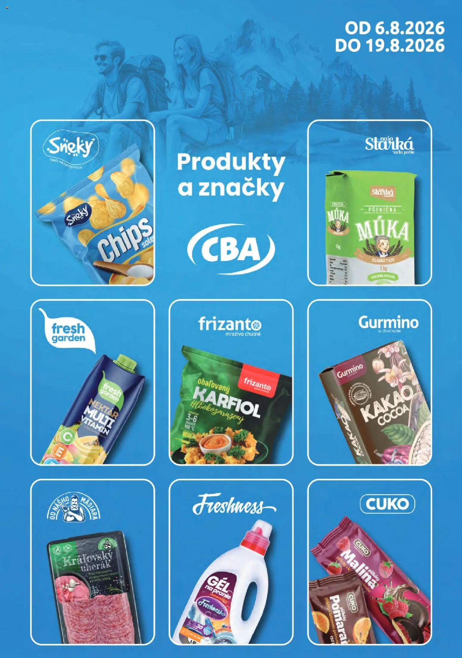 Nové Sintra akcie – leták je platný od 06.08.2026 | Strana: 25 | Produkty: Karfiol, Múka, Kakao