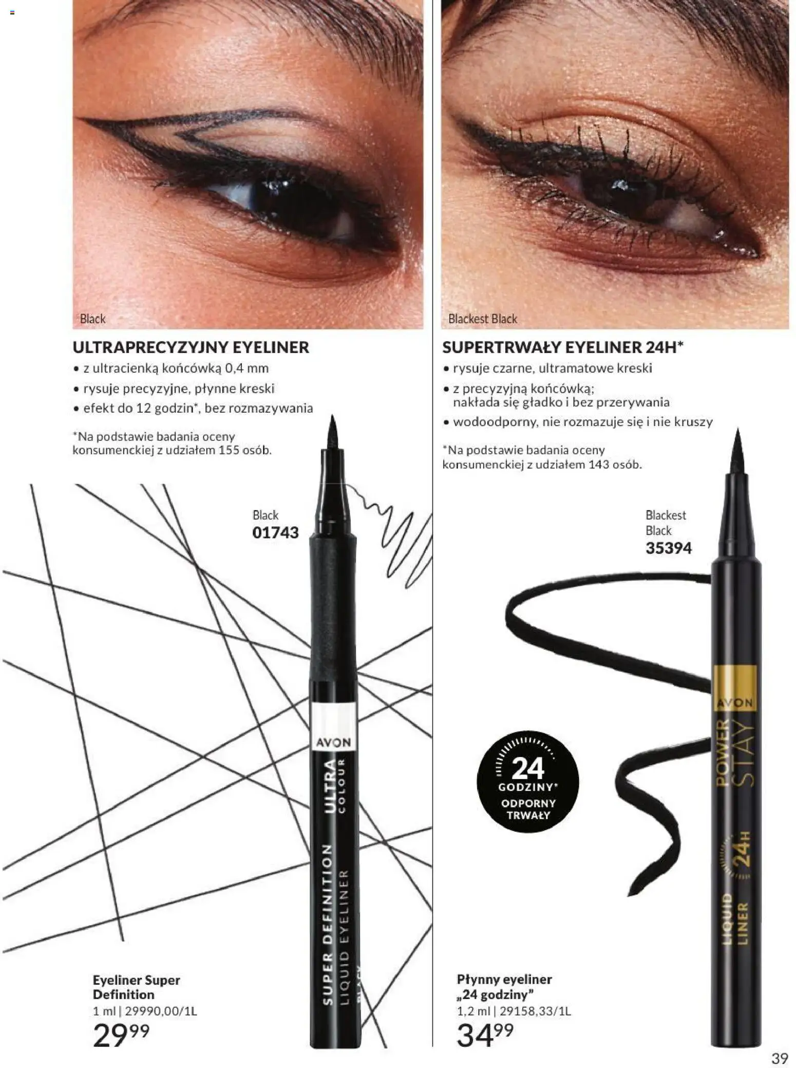Avon Katalog 8 2026 od 01.08.2026 | Strona: 39 | Produkty: Eyeliner