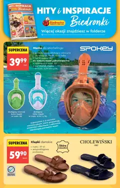 Pogląd oferty "Biedronka gazetka od poniedziałku" - ważna od 22.06.2026 | Strona: 94 | Produkty: Klapki, Klapki damskie, Maska