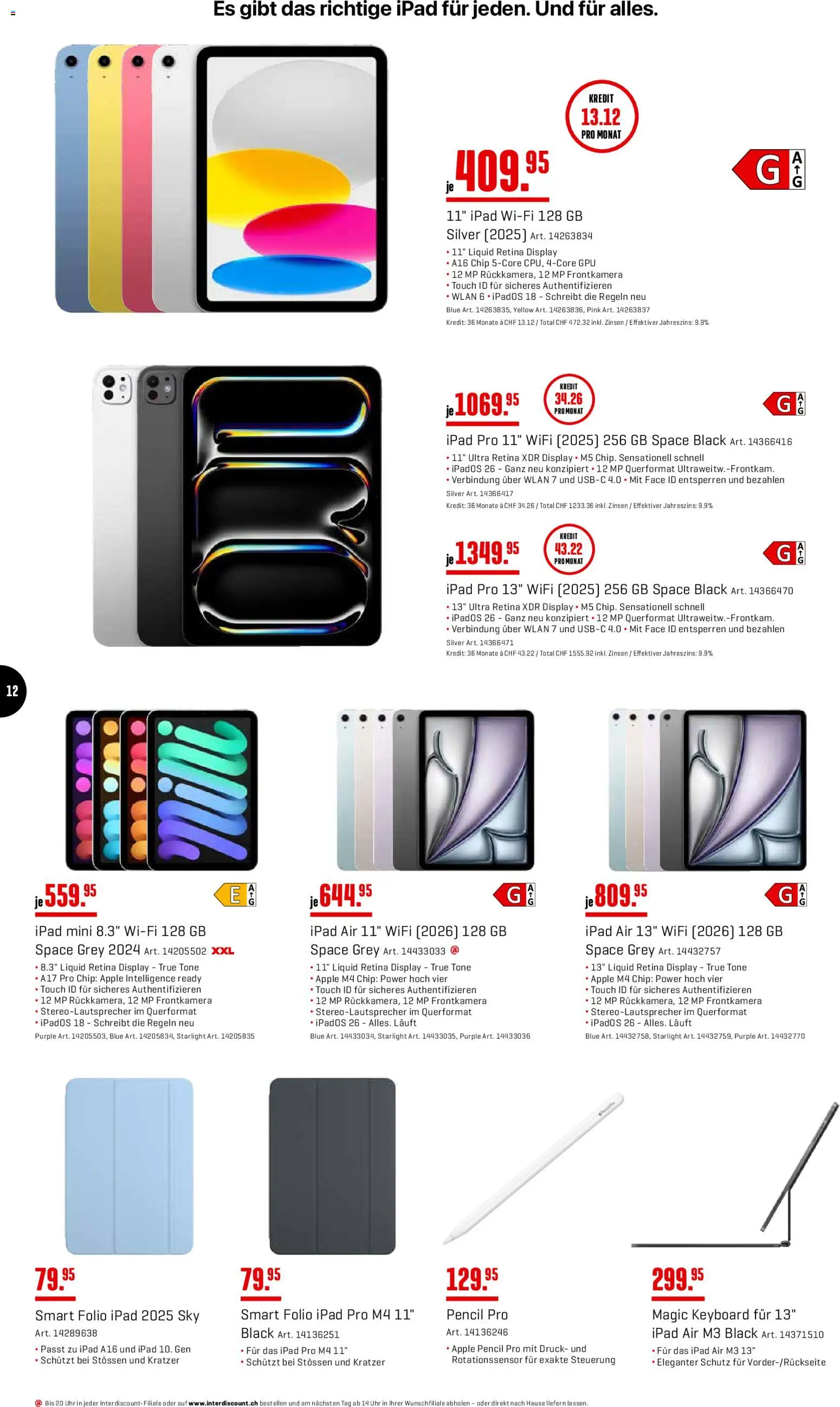 Interdiscount aktionen Angebote – gültig ab 07.09.2026 | Seite: 12 | Produkte: Apple, Ipad