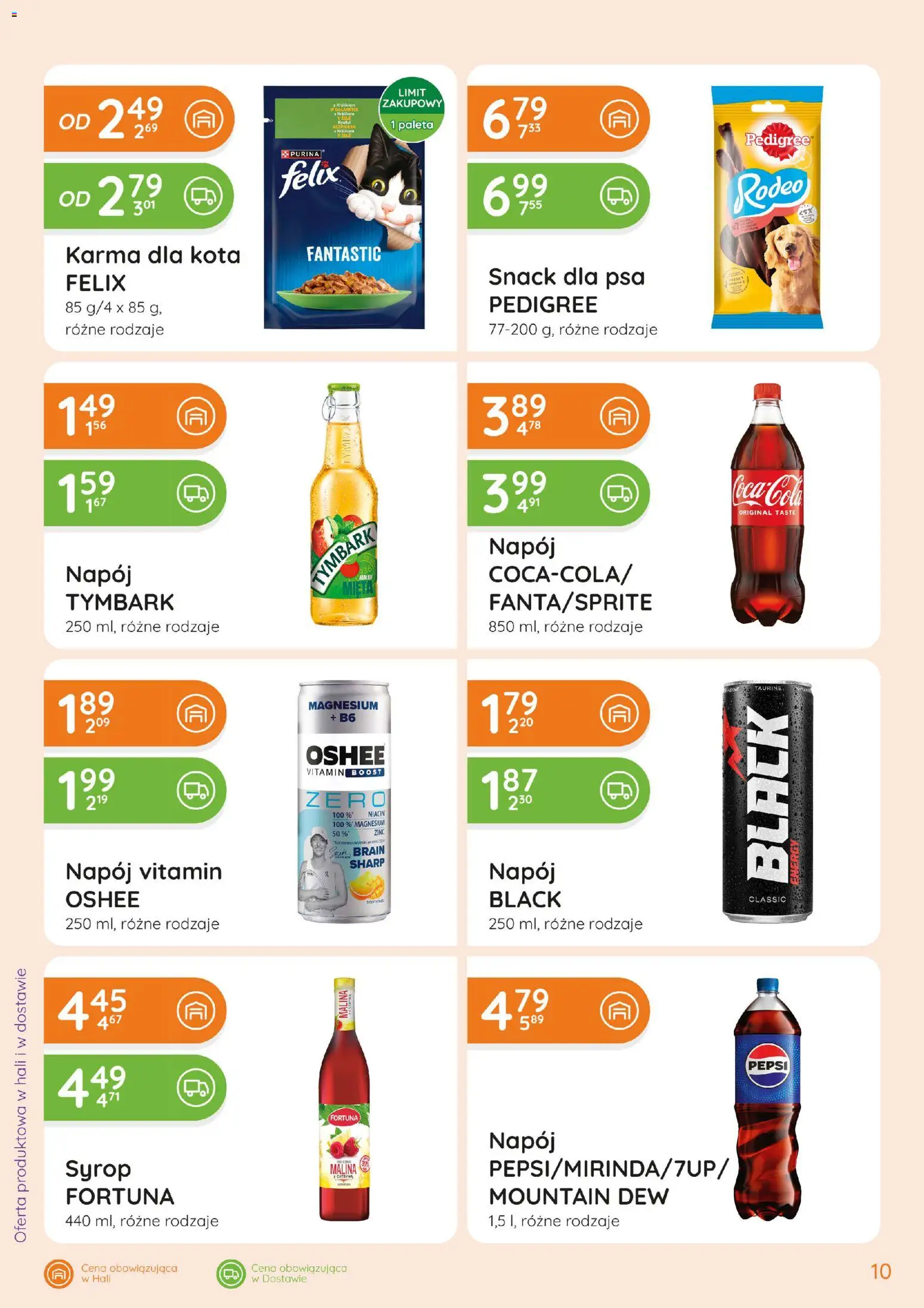 Eurocash gazetka - Ofensywa Spożywcza od 01.10.2026 | Strona: 10 | Produkty: Syrop, Malina, Tymbark, Oshee