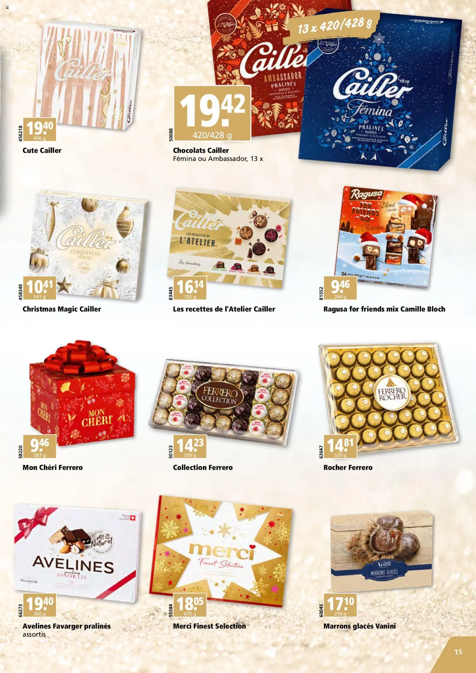 Aligro aktionen Cadeaux Chavannes, Matran, Genève, Sion – gültig ab 02.11.2026 | Seite: 15 | Produkte: Ferrero Rocher