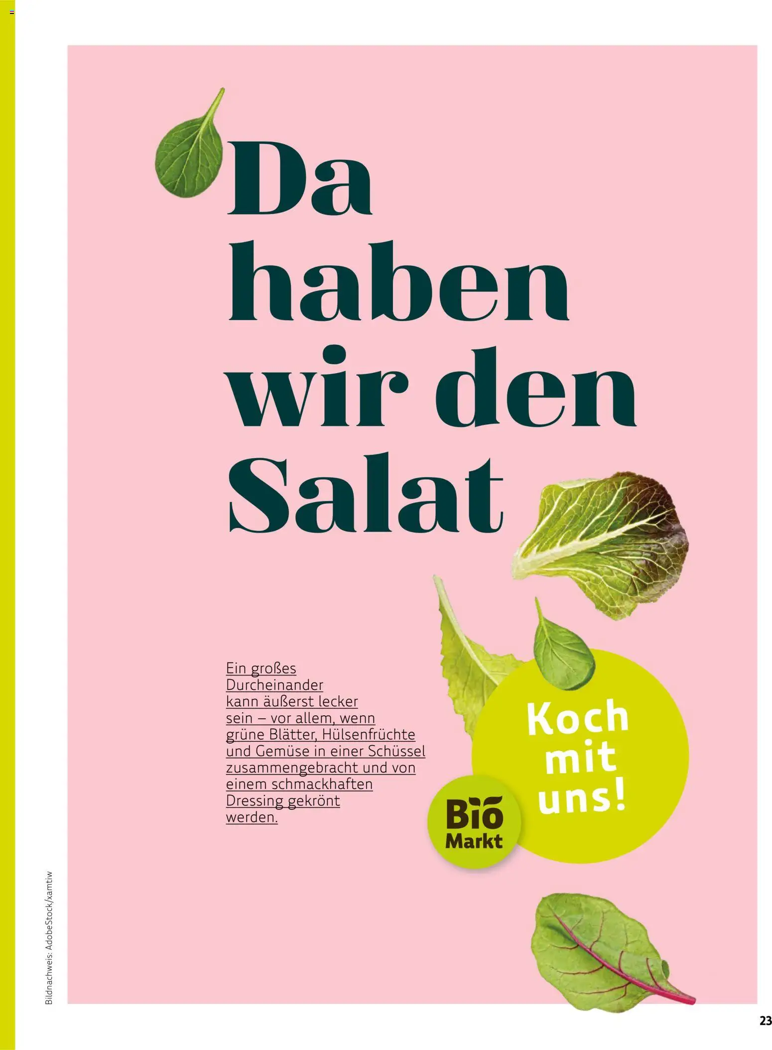 Denns BioMarkt Kreo Magazin – gültig ab 17.07.2026 | Seite: 23 | Produkte: Dressing, Gemüse, Salat