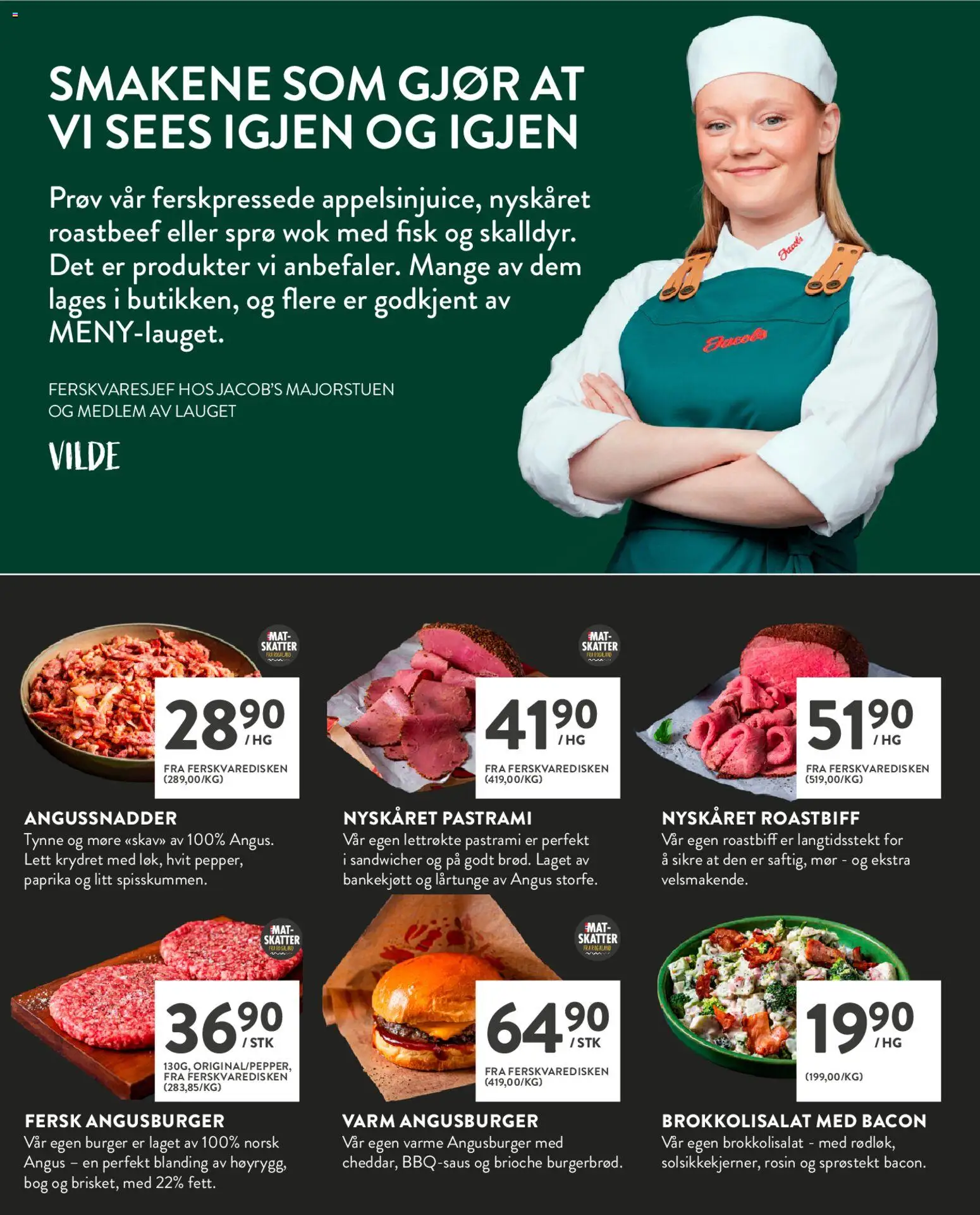 {H1} | Side: 4 | Produkter: Roastbiff, Bog, Brioche, Mat