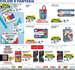 Anteprima del volantino Esselunga S volantino Scuola e Colazione valido a partire dal 24/08/2026 | Pagina: 8 | Prodotti: Pennello, Basso, Matite colorate, Pastelli