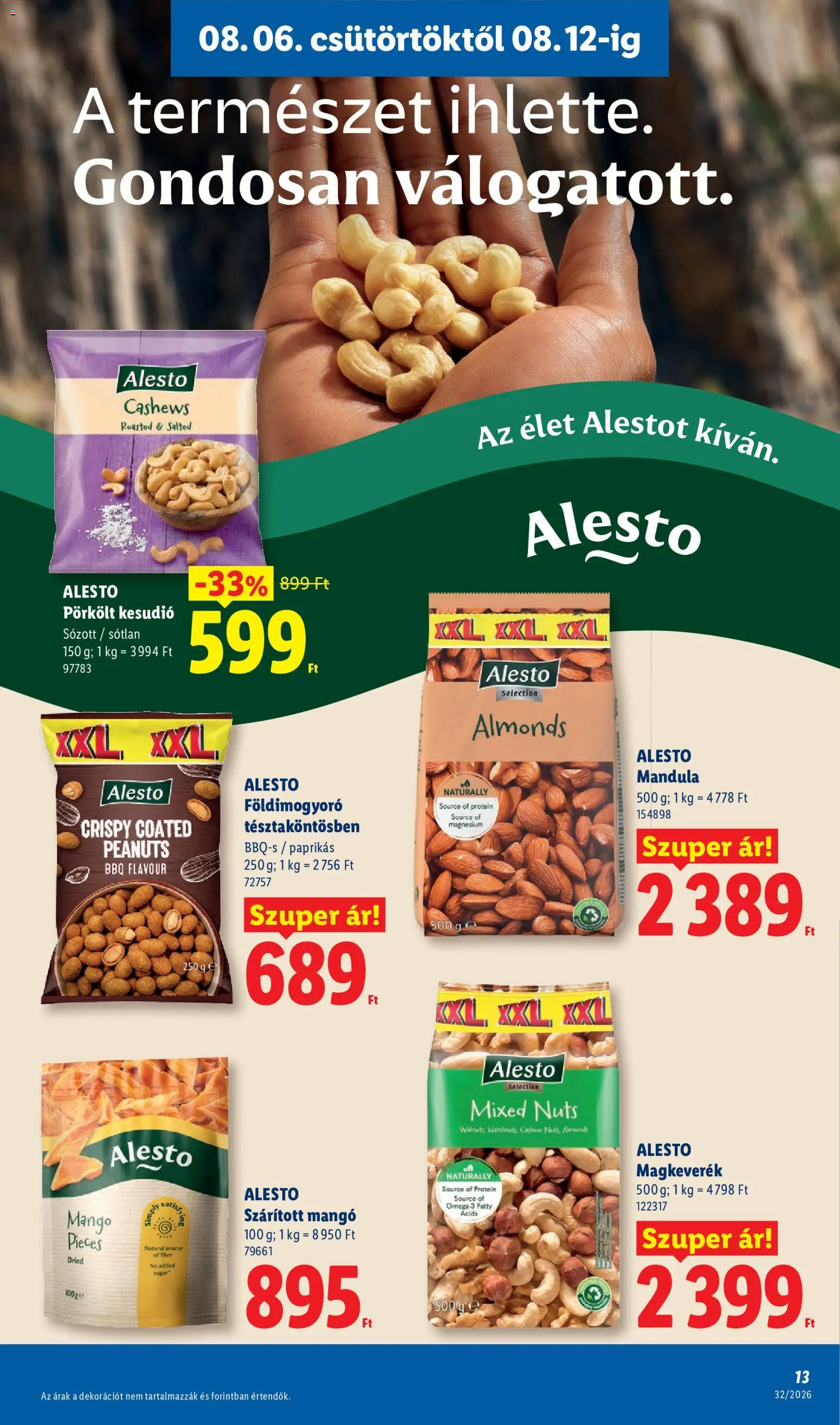 Lidl akciós ujság - amely érvényes a következő dátumtól: 2026.08.06. | Oldal: 13