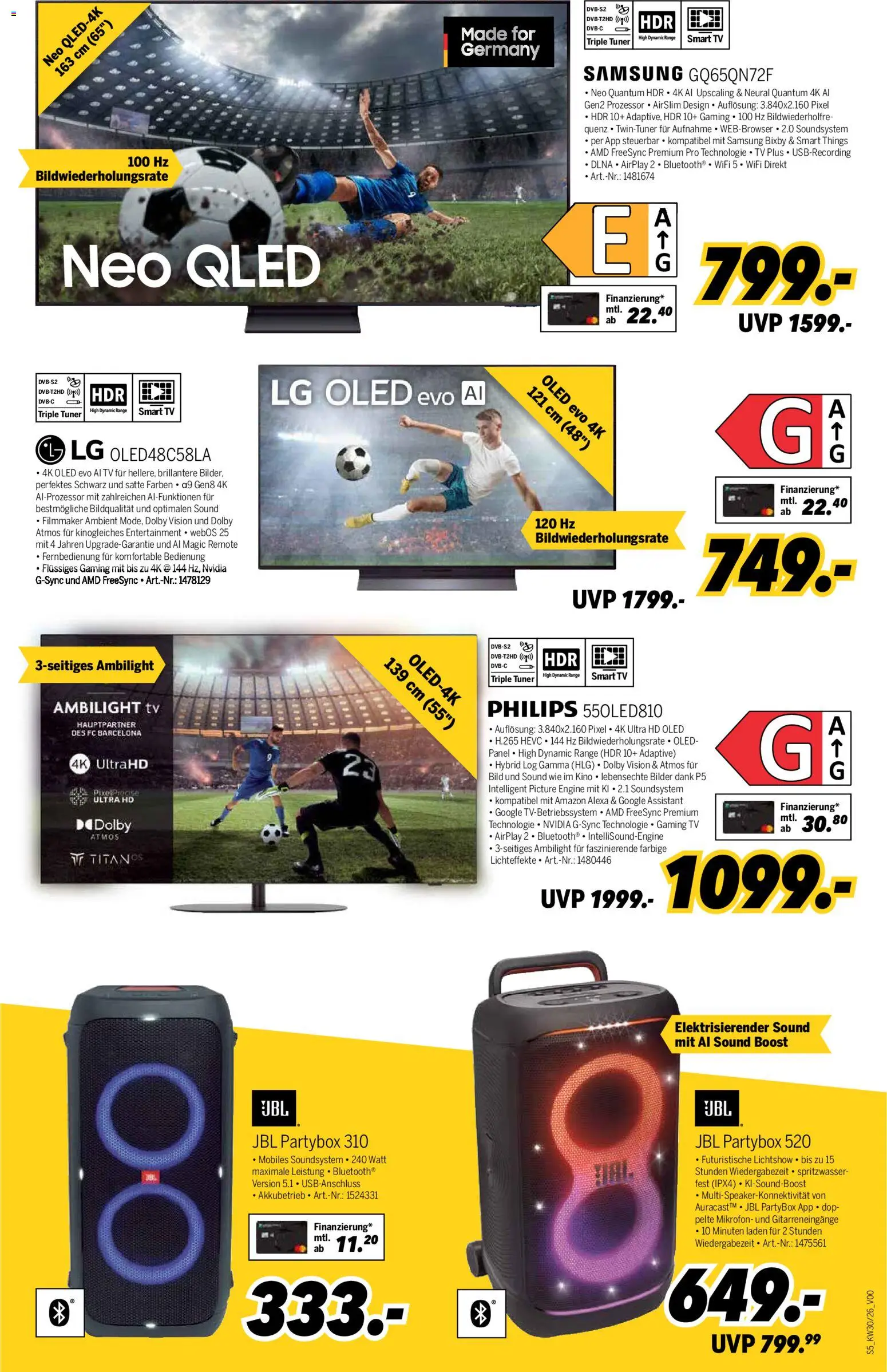 Medimax Prospekt – gültig ab 18.07.2026 | Seite: 5 | Produkte: LG, Samsung, Soundsystem, TV