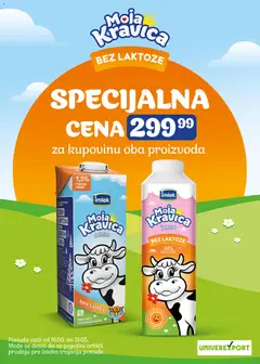 Univerexport Moja kravica bez laktoze po specijalnoj ceni - pregled Univerexport kataloga - važi od 16.05.2026