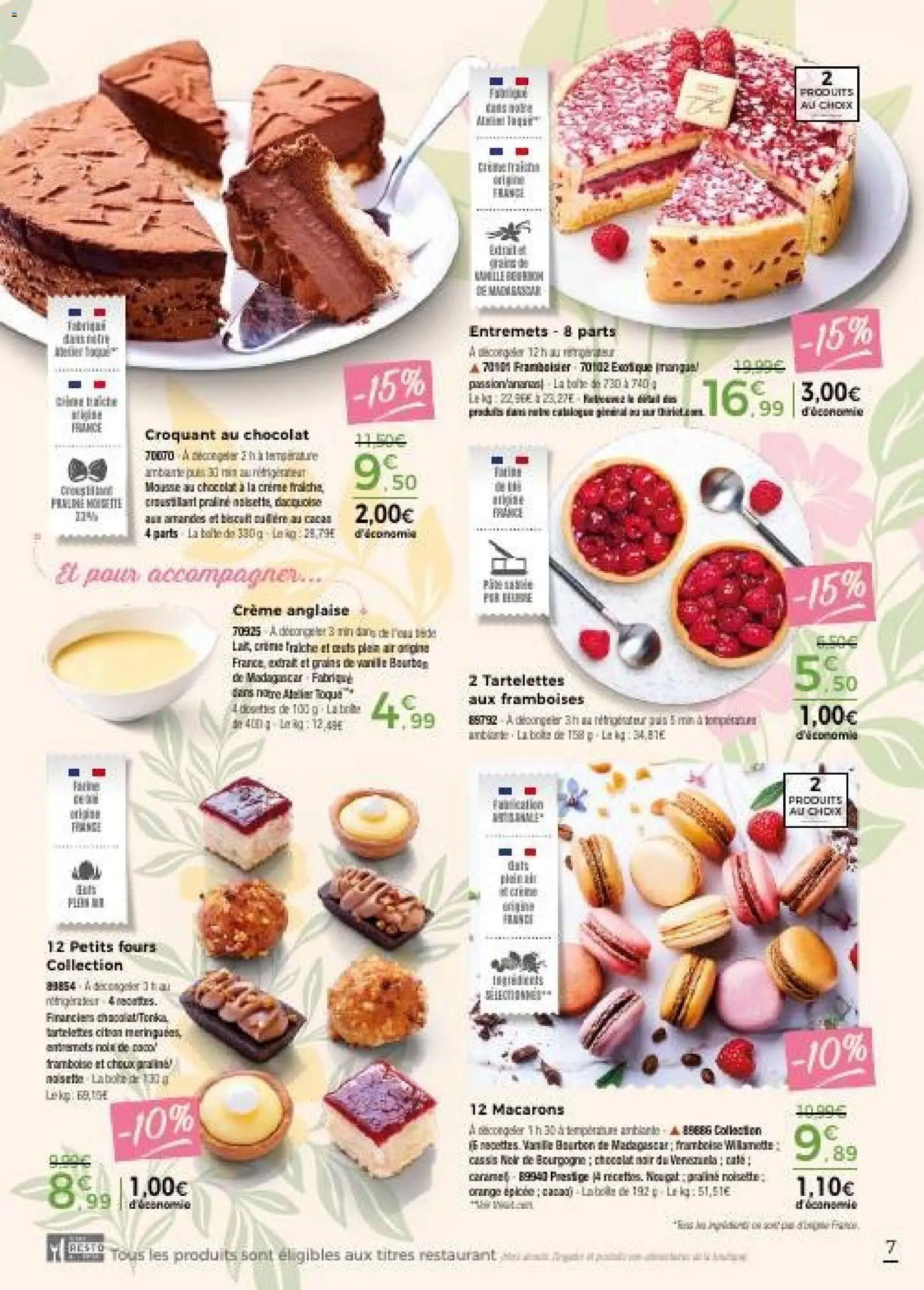 {H1} | Page: 7 | Produits: Citron, Crème anglaise, Mousse, Crème