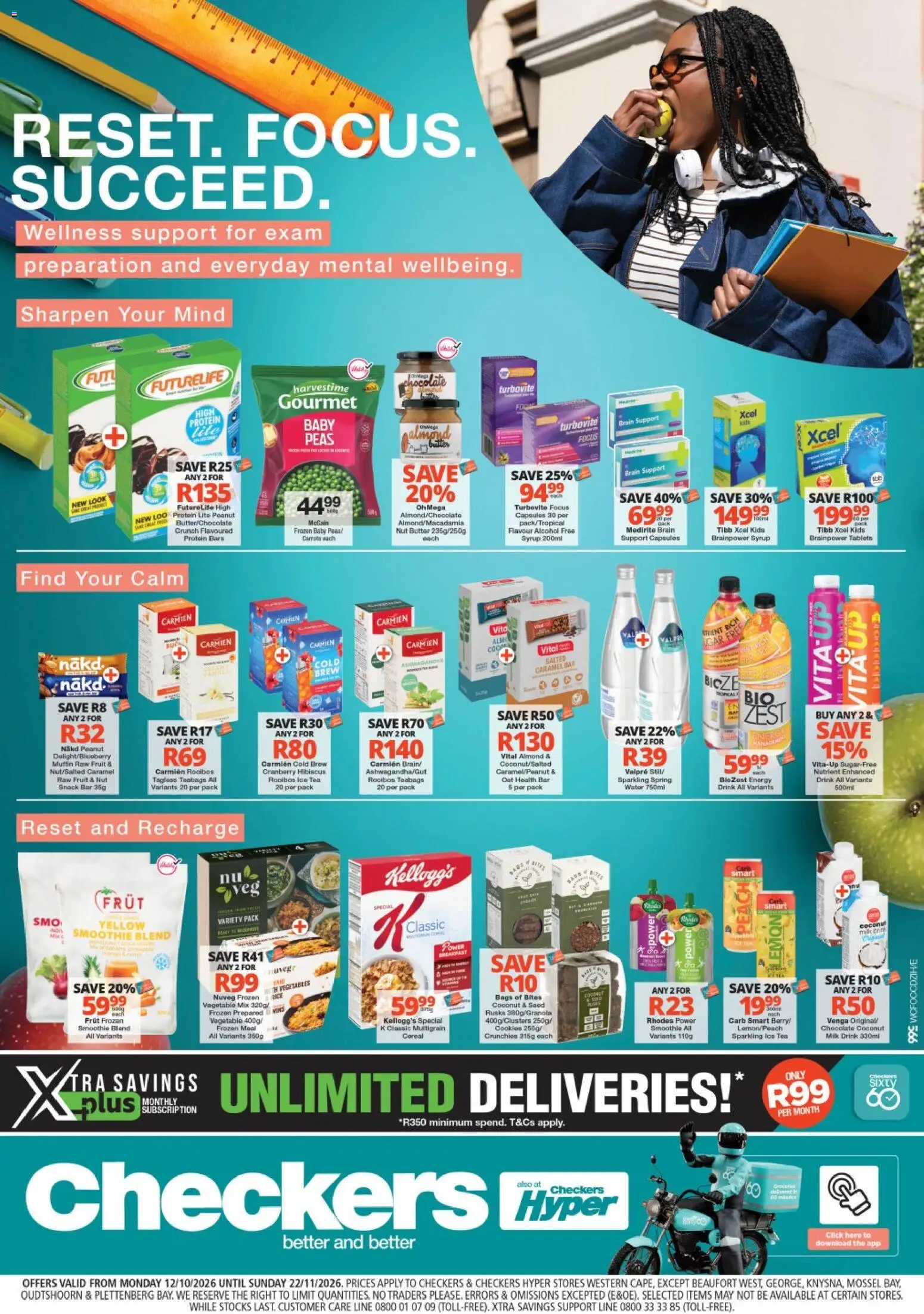 New Checkers catalogue – valid from 12/10/2026 | Page: 1 | Products: Chocolate, Rice, Carrots, Lemon
