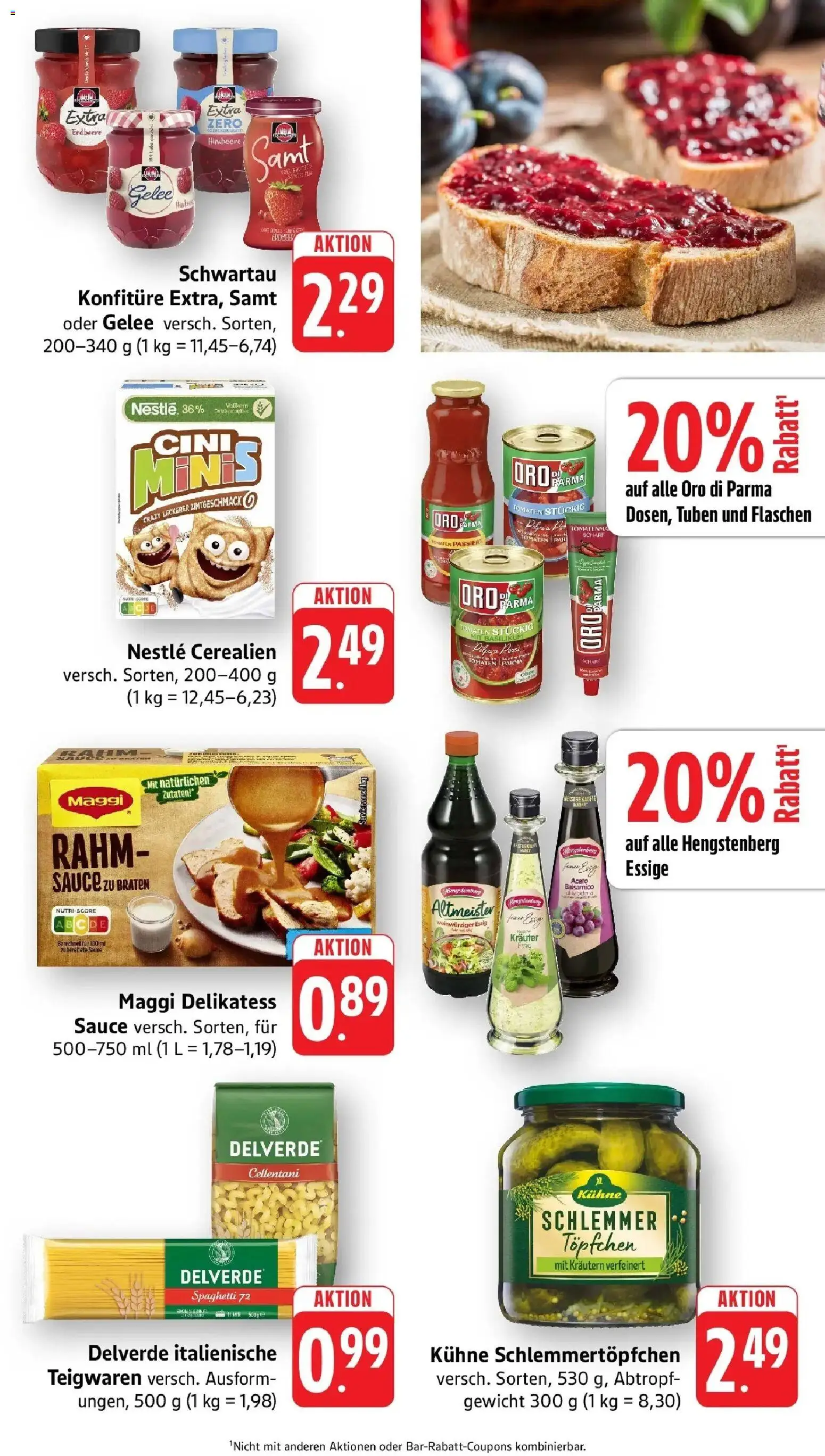 Edeka Prospekt Gengenbach (ab 26.10.2026) » Angebote Online | Seite: 7 | Produkte: Gewicht, Maggi, Essig, Tomaten