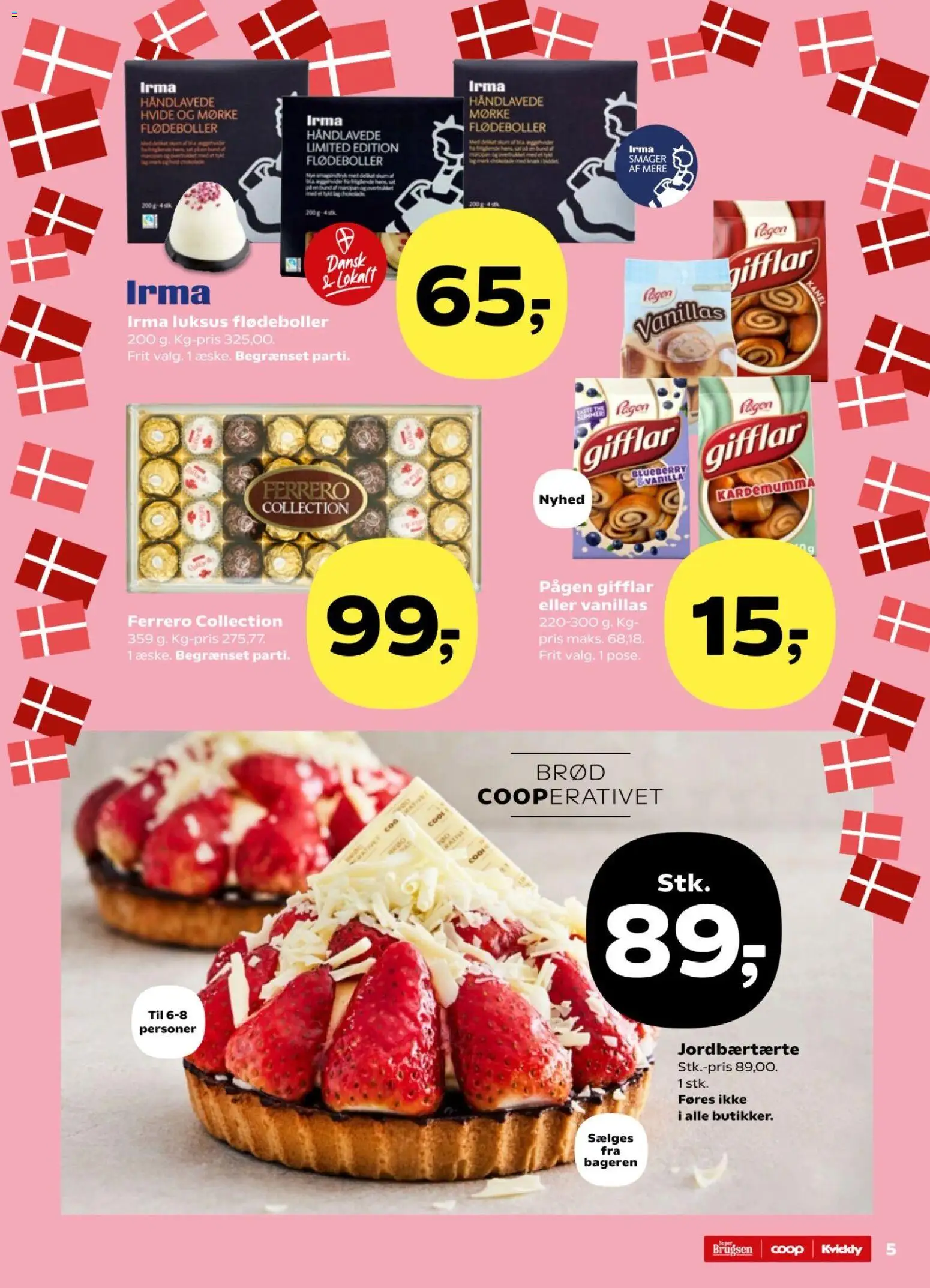 Super Brugsen tilbudsavis – gyldig fra 22.05.2026 | Side: 5 | Produkter: Brød, Kanel, Flødeboller
