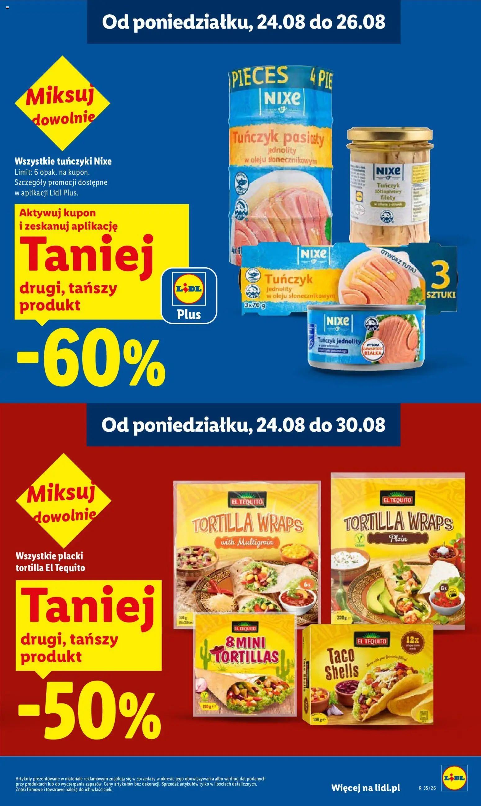 Lidl Polsko leták od 24.08.2026 | Strana: 13 | Produkty: Tortilla wraps, Tortilla