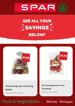 Preview of Spar - Offers valid from 20/07/2026