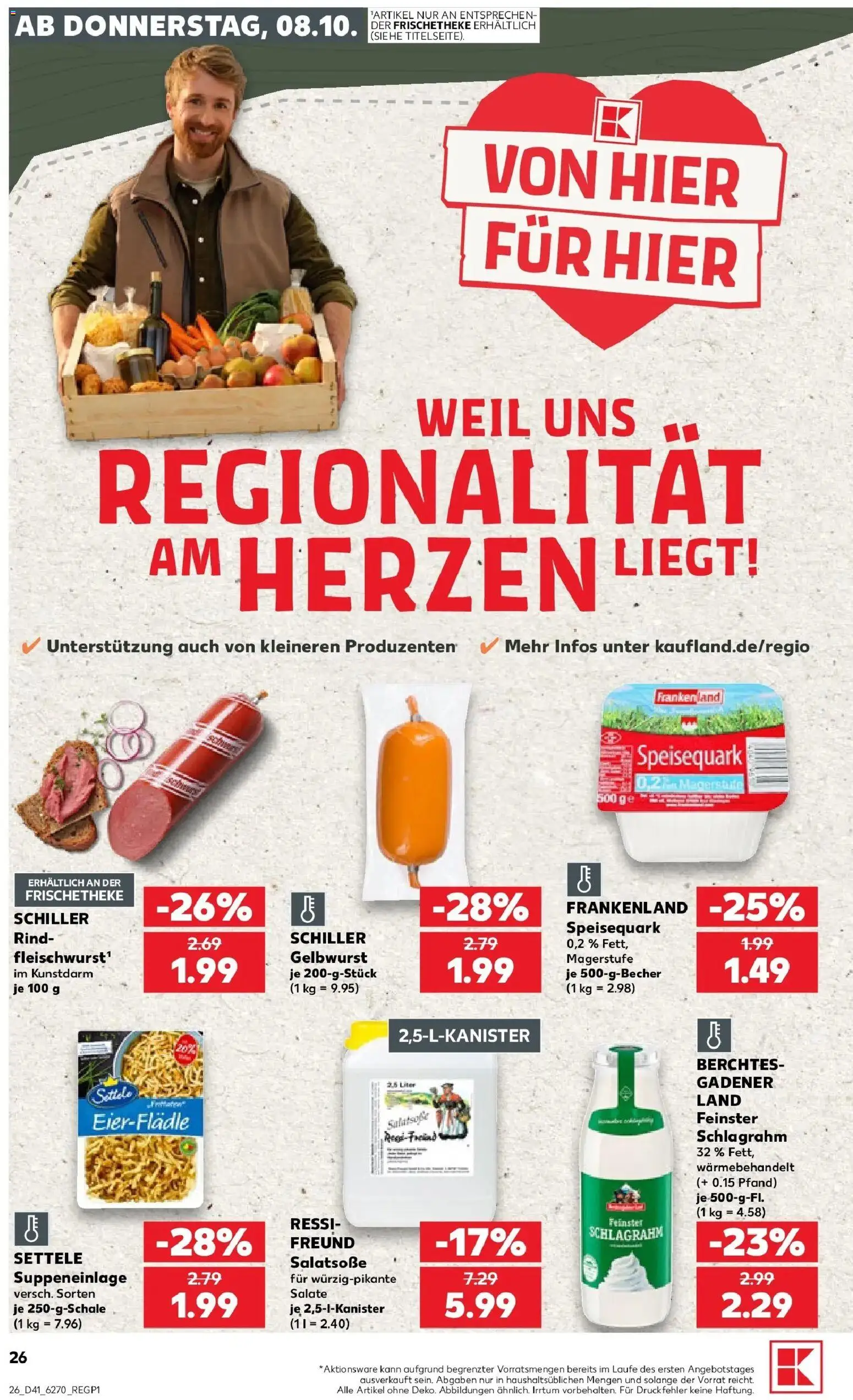 Prospekt Kaufland ab 08.10.2026 » Angebote Online zum Blättern | Seite: 26 | Produkte: Dvd, Speisequark