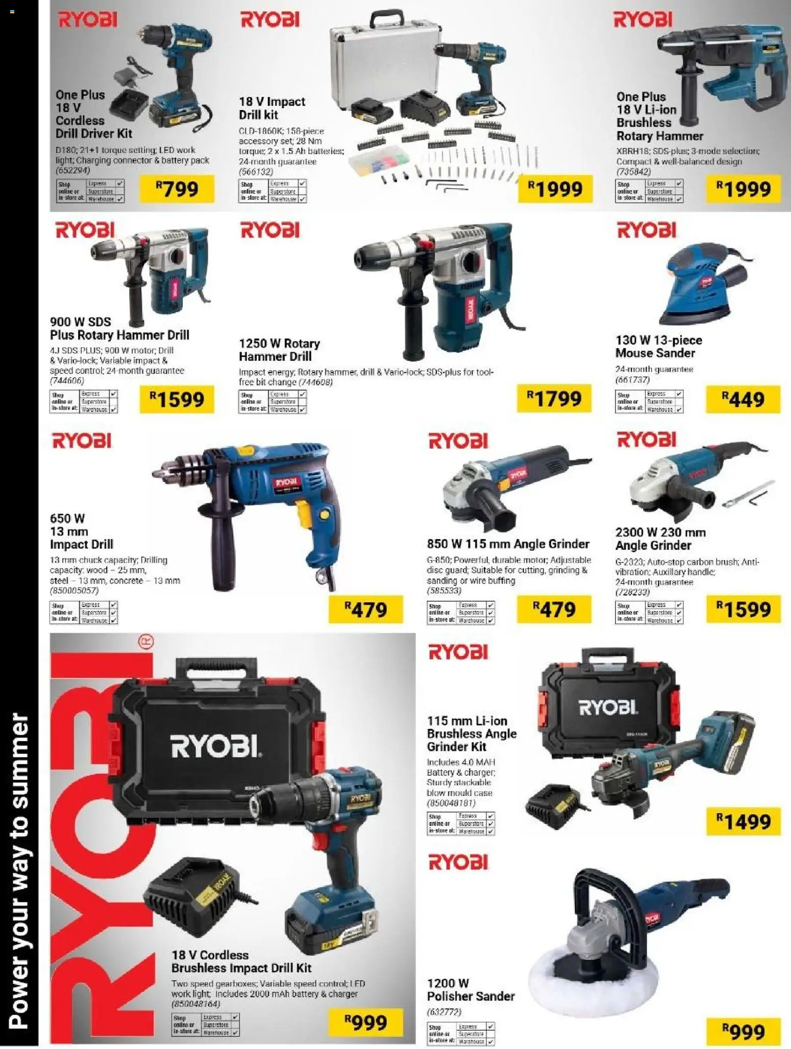 New Builders catalogue – valid from 06/10/2026 | Page: 38 | Products: Mouse, Drill, Hammer, Angle grinder