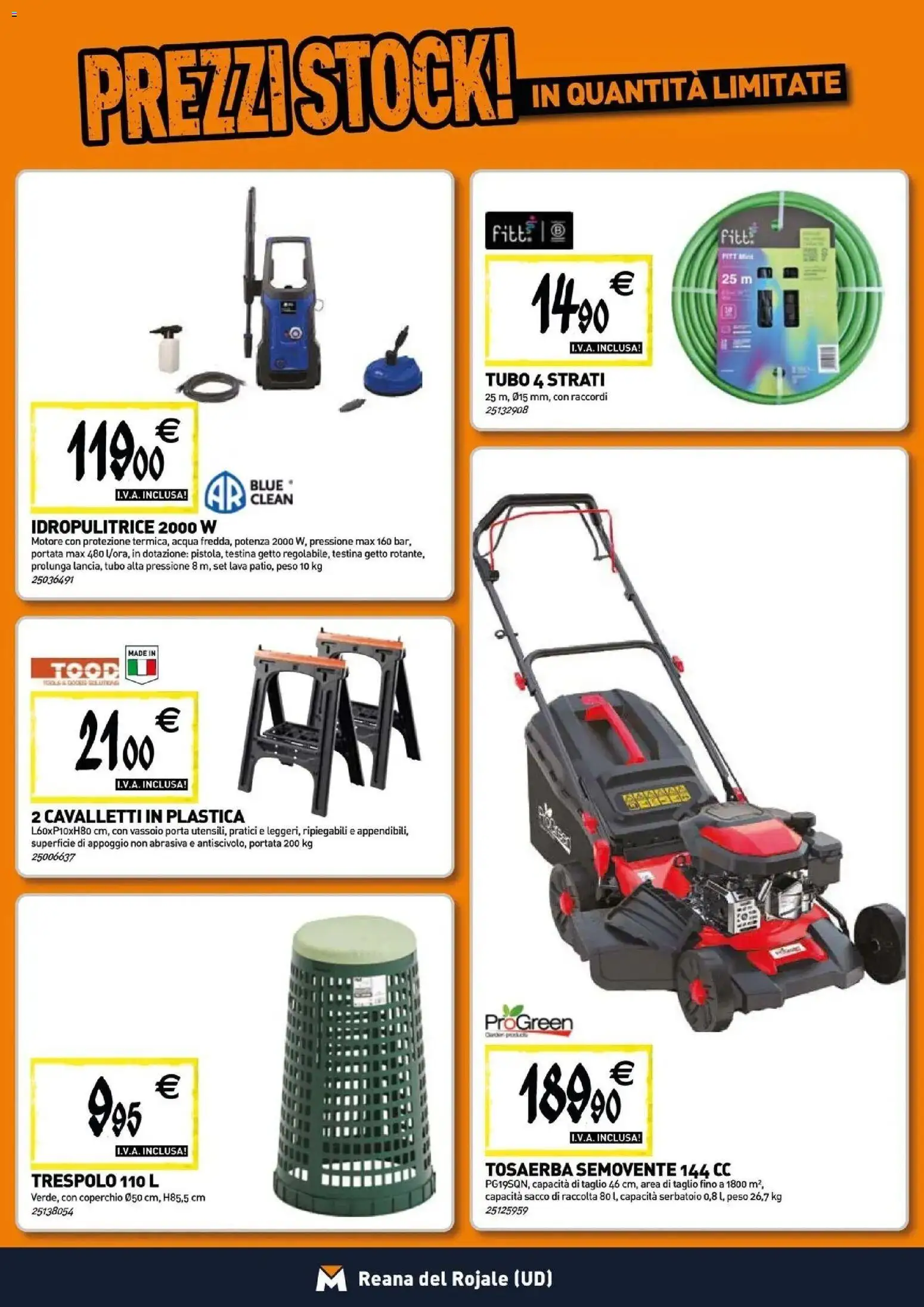 Volantino TECNOMAT del 30/07/2026 | Pagina: 17 | Prodotti: Taglio, Tubo, Idropulitrice, Vassoio
