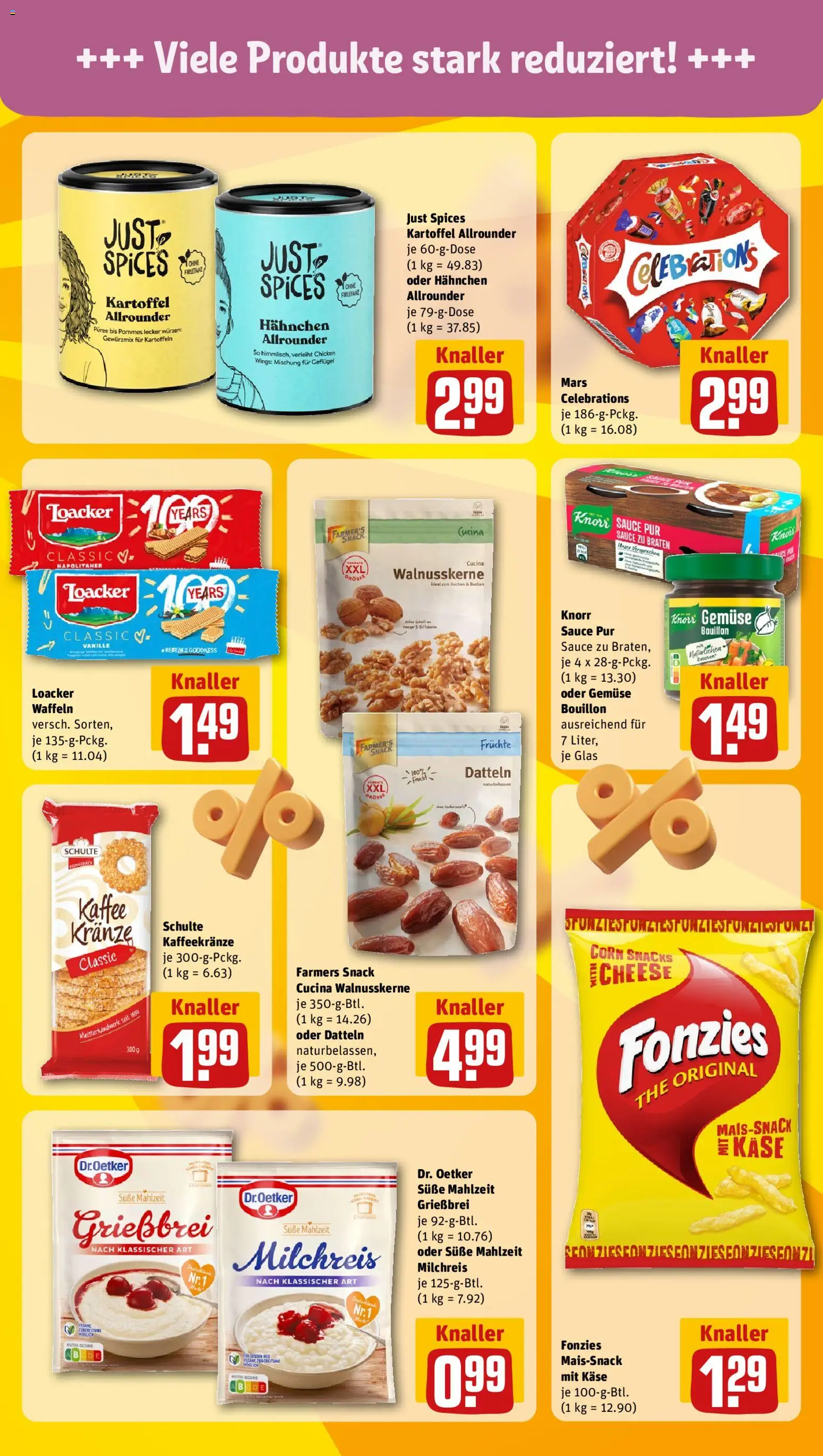Rewe Prospekt 	 – gültig ab 02.03.2026 | Seite: 13 | Produkte: Pudding, Celebrations, Mars, Kartoffeln