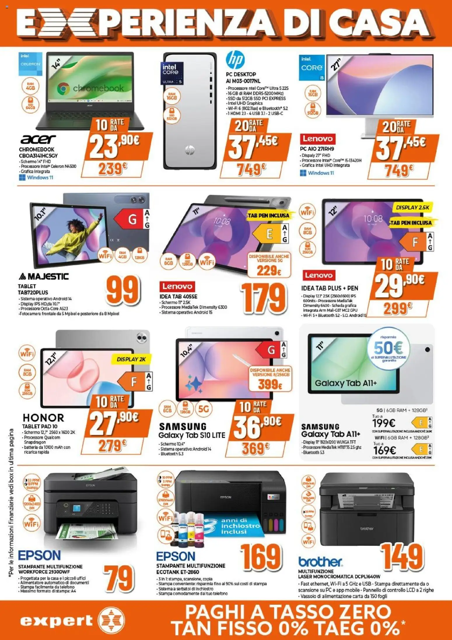 Volantino Expert del 09.04.2026 | Pagina: 12 | Prodotti: Mobile, Telefono, Stampante, Stampa