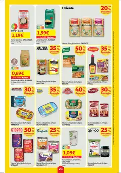 Pré-visualização Auchan folheto válido de 30.04.2026 | Página: 21 | Produtos: Atum, Azeitonas, Bacalhau, Milho