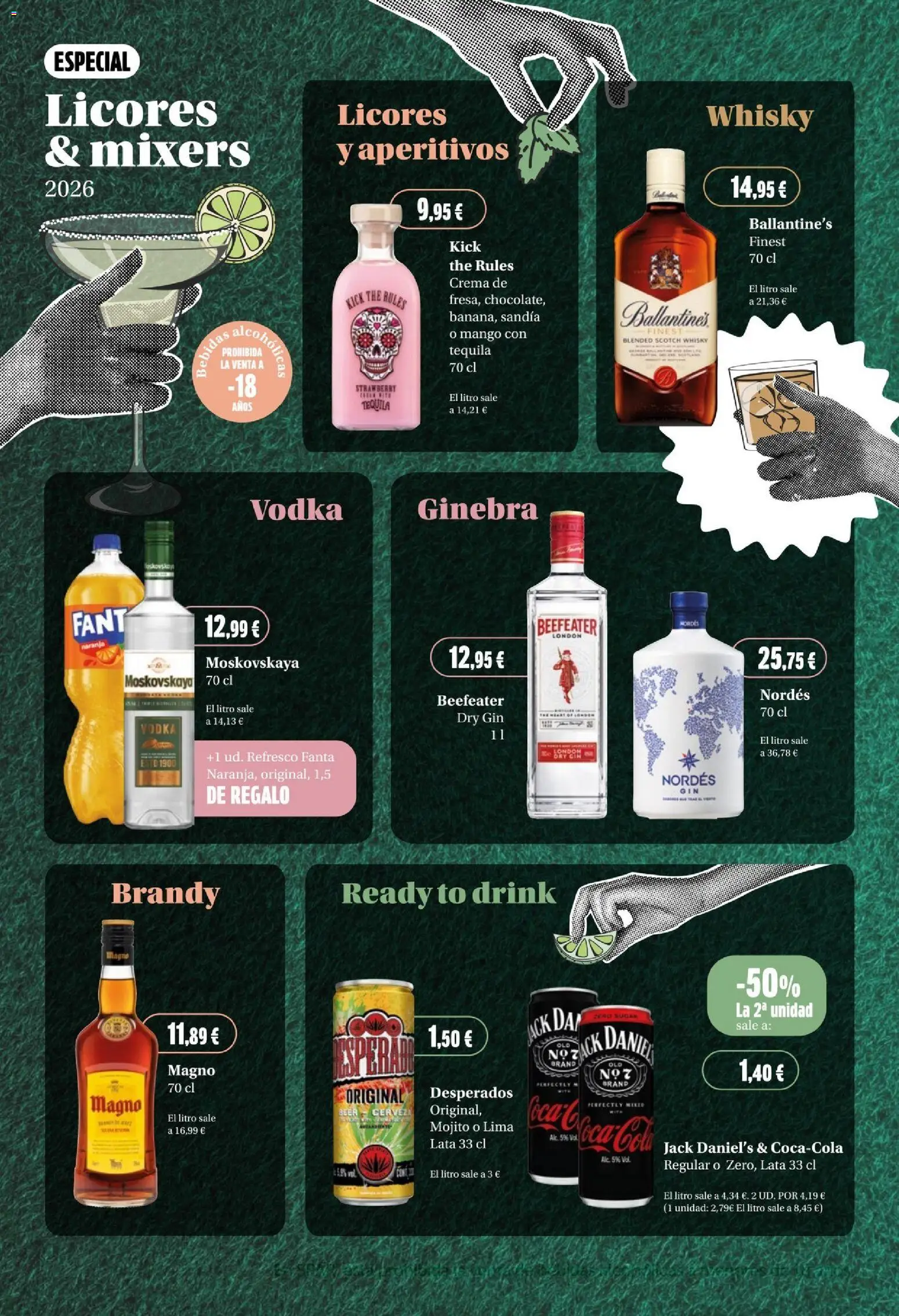 Spar folleto │ válido desde el 24/07/2026 | Página: 24 | Productos: Ginebra, Crema, Vodka, Ρούτερ