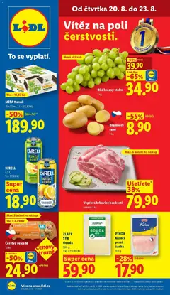 Náhled letáku Lidl aktuální leták od 20.08.2026