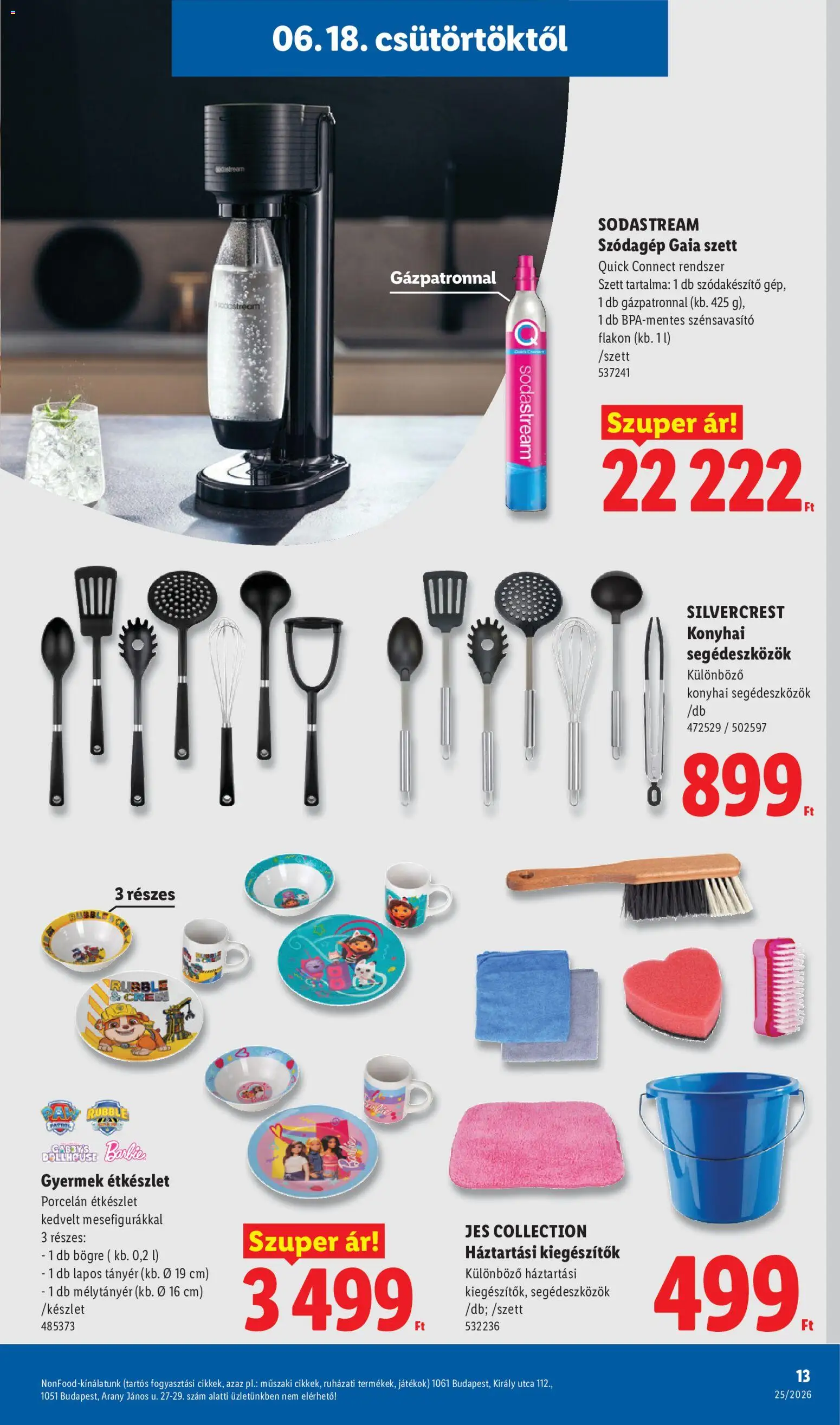 Lidl akciós ujság - amely érvényes a következő dátumtól: 18.06.2026 | Oldal: 13