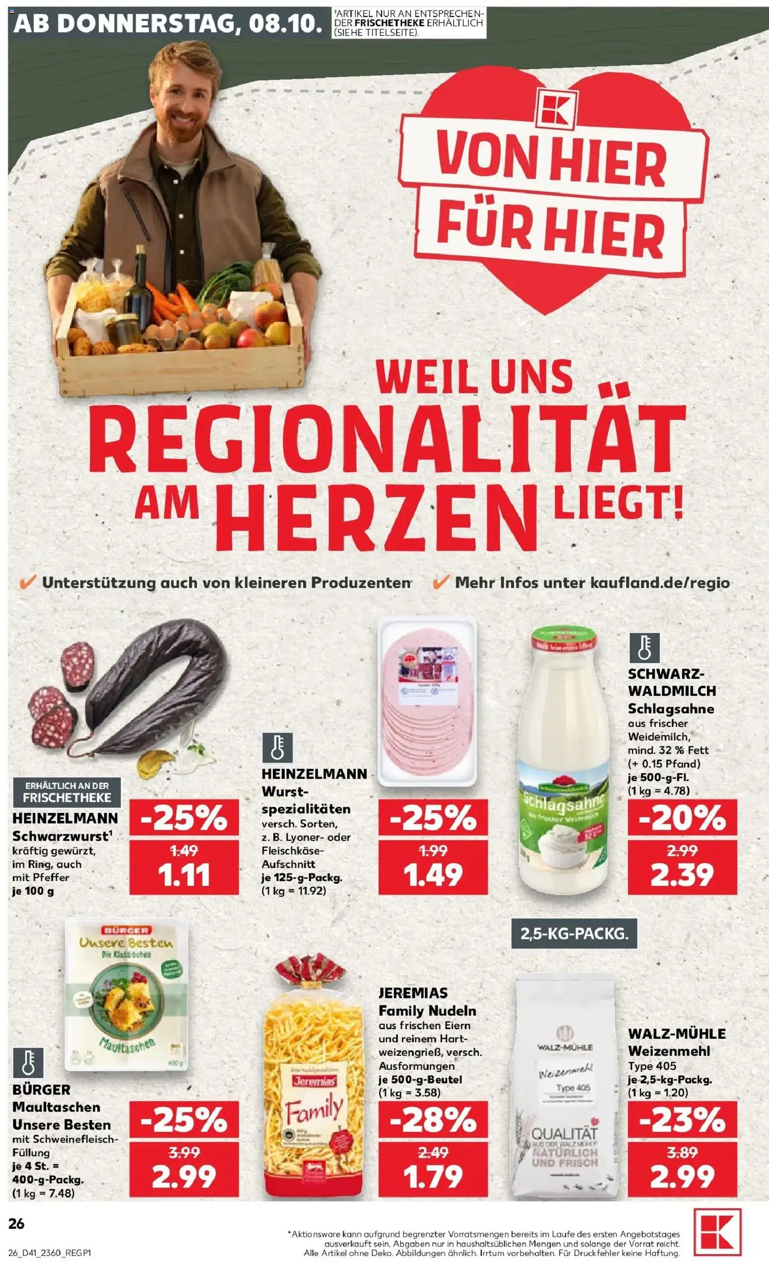 Prospekt Kaufland ab 05.10.2026 » Angebote Online zum Blättern | Seite: 36 | Produkte: Spezialitäten, Pfeffer, Schweinefleisch, Nudeln