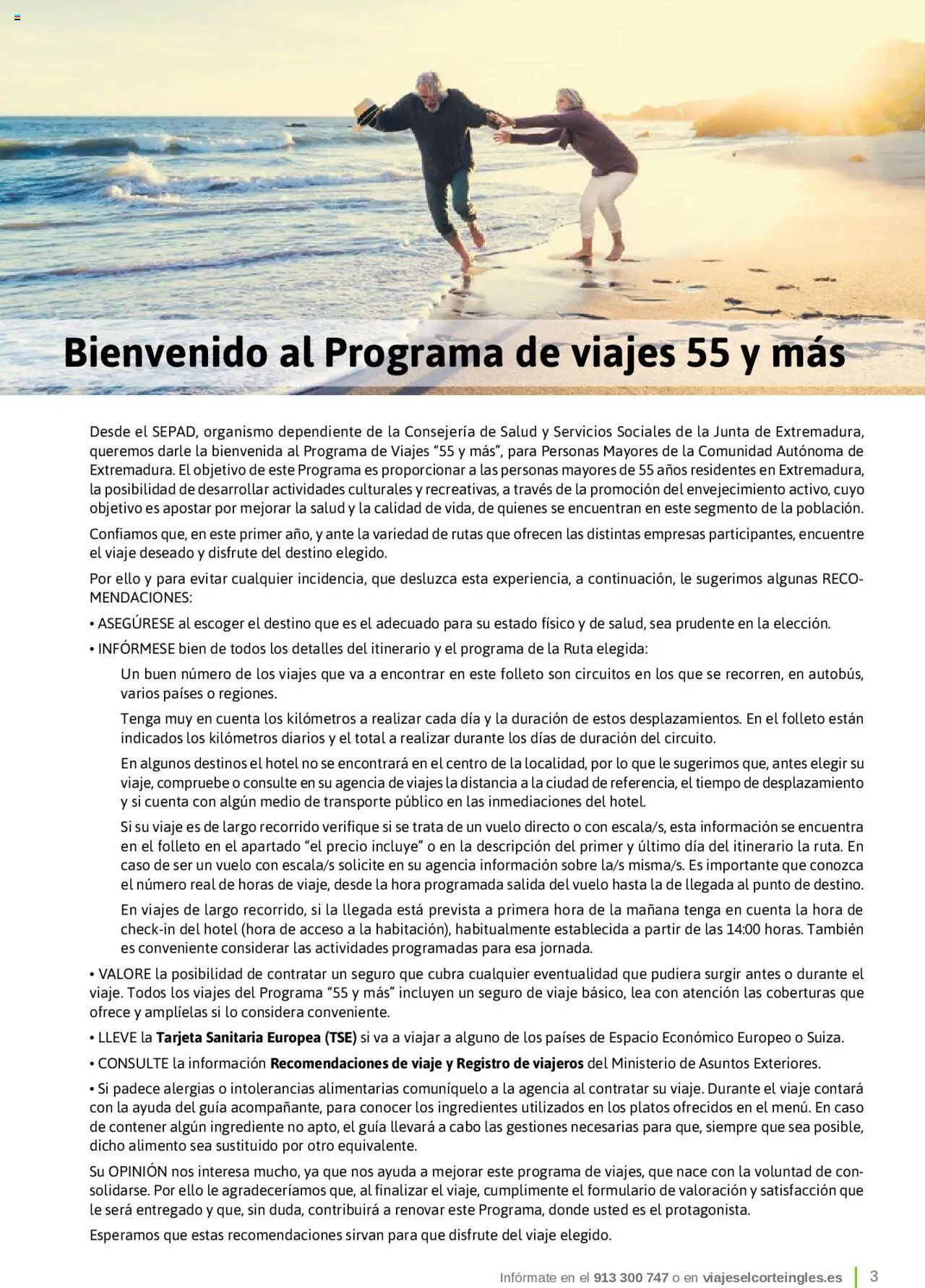 Viajes El Corte Inglés - Catálogo Junta de Extremadura │ válido desde el 01.03.2025 | Página: 3