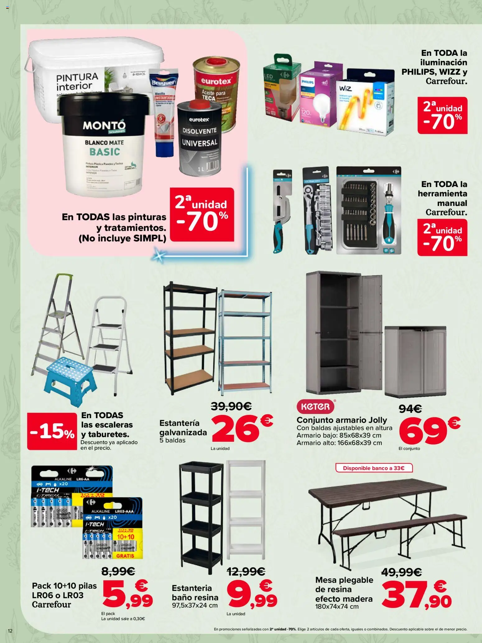 Carrefour Casa Equipada │ válido desde el 16/07/2026 | Página: 12 | Productos: Aceite, Κάππαρη, Galette de chaise, Baño