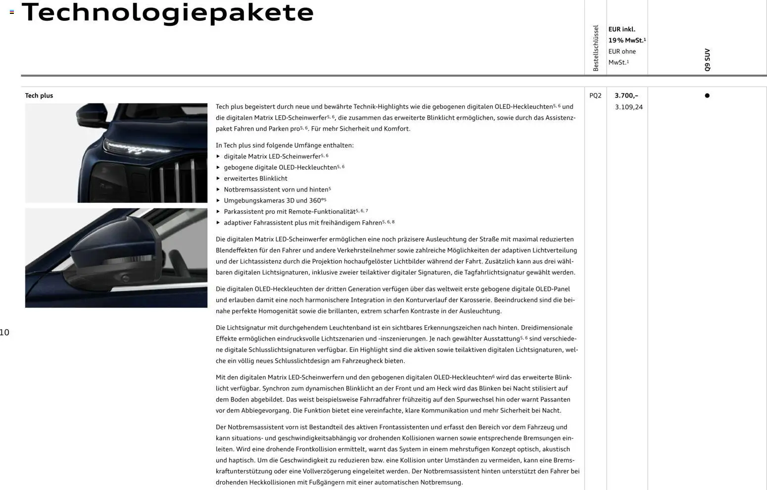 Audi Q9 – gültig ab 30.07.2026 | Seite: 10