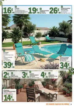 Pré-visualização E.Leclerc Especial Ar Livre válido de 28.04.2026 | Página: 9 | Produtos: Poltrona, Almofada, Cadeira, Flocos
