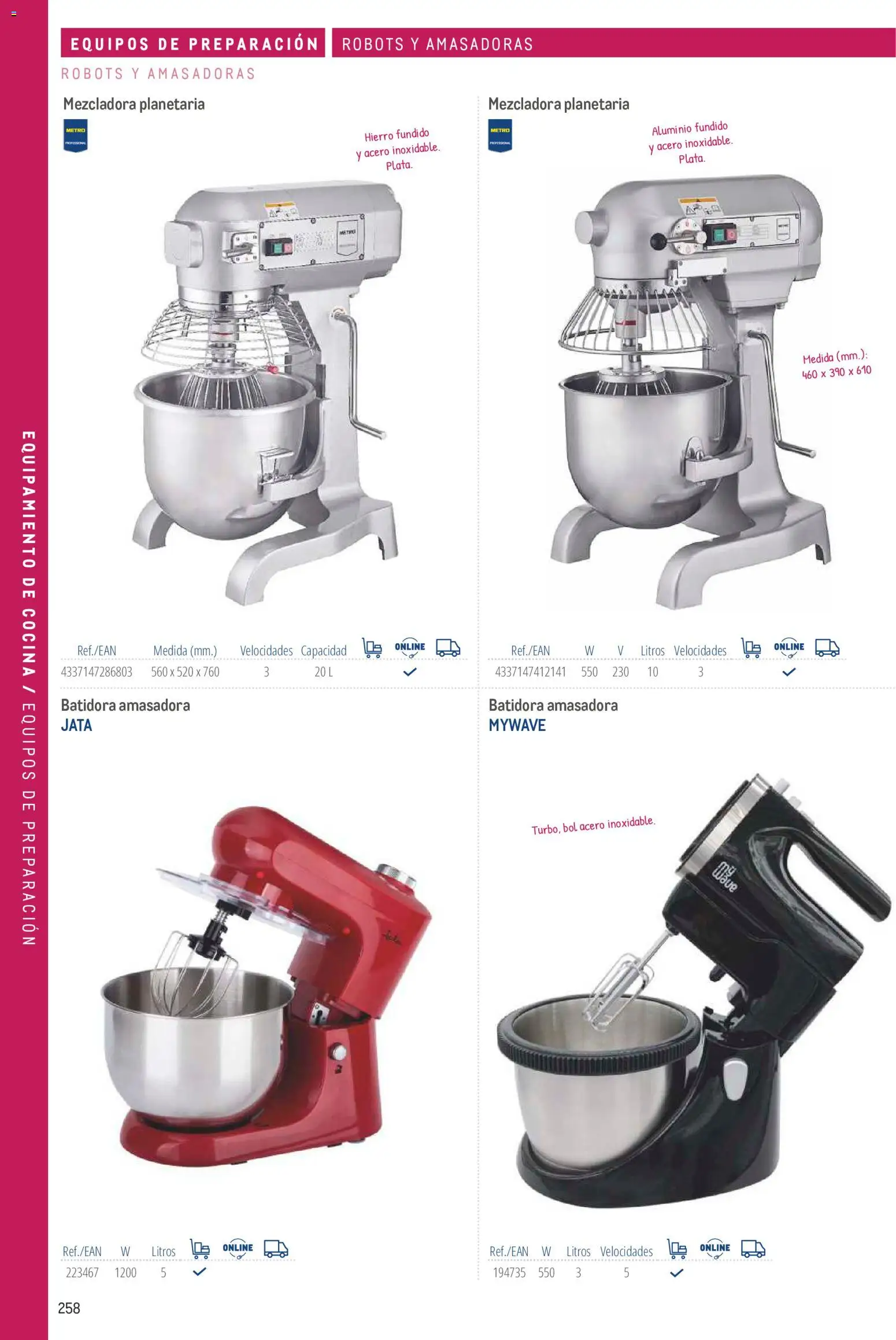 Makro catálogo │ válido desde el 19/06/2024 | Página: 258 | Productos: Cocina, Batidora