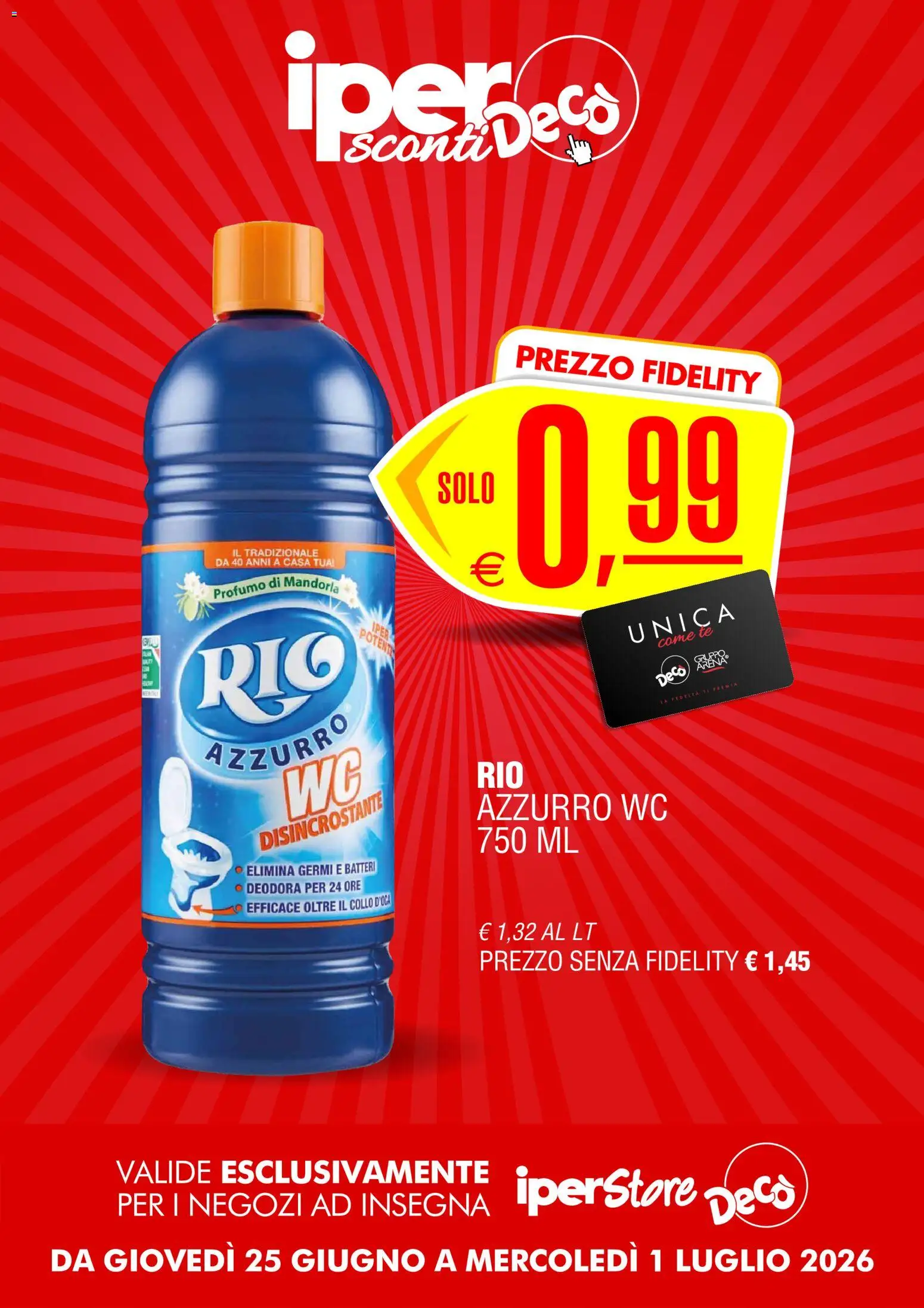 Volantino Decò del 25/06/2026 | Pagina: 10 | Prodotti: Tè, WC, Profumo