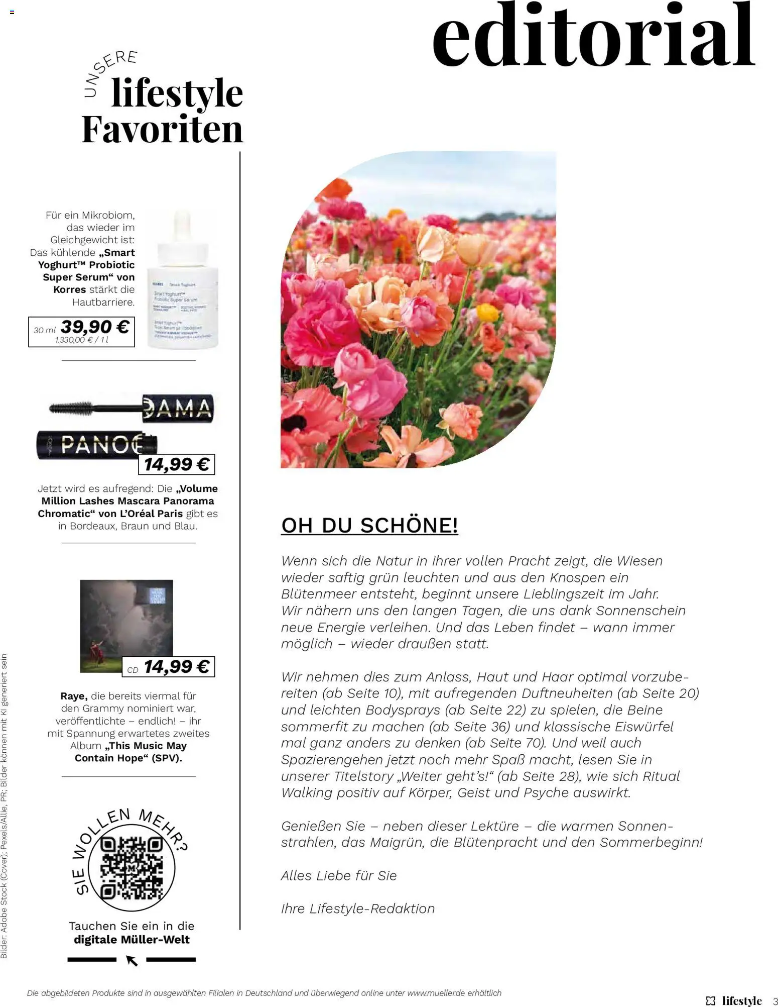 Müller Lifestyle – gültig ab 05.05.2026 | Seite: 3 | Produkte: Walking, Bilder, Mascara, Serum