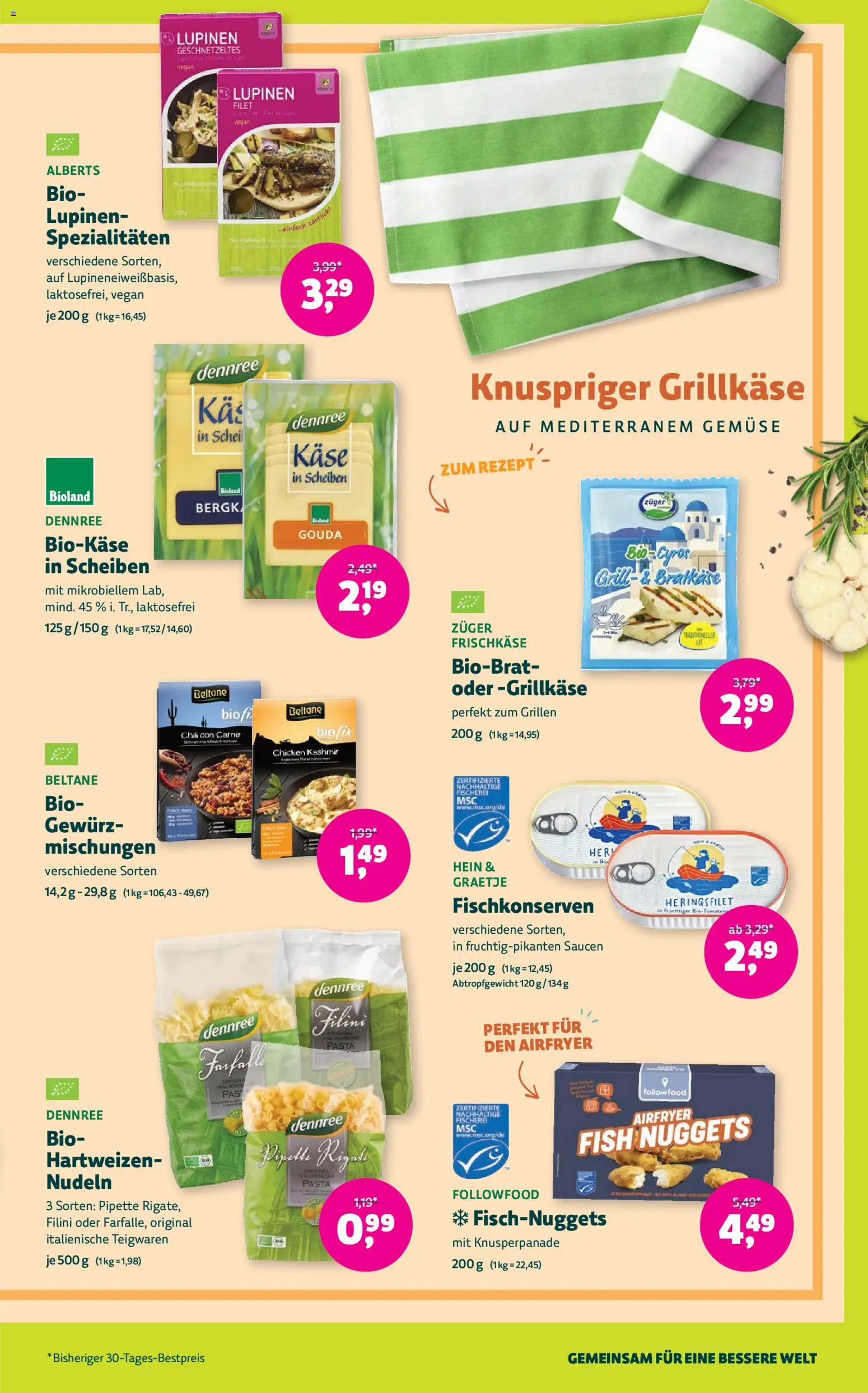 Denns BioMarkt Angebote gültig ab 06.05.2026 | Seite: 9 | Produkte: Pasta, Gemüse, Grill, Käse