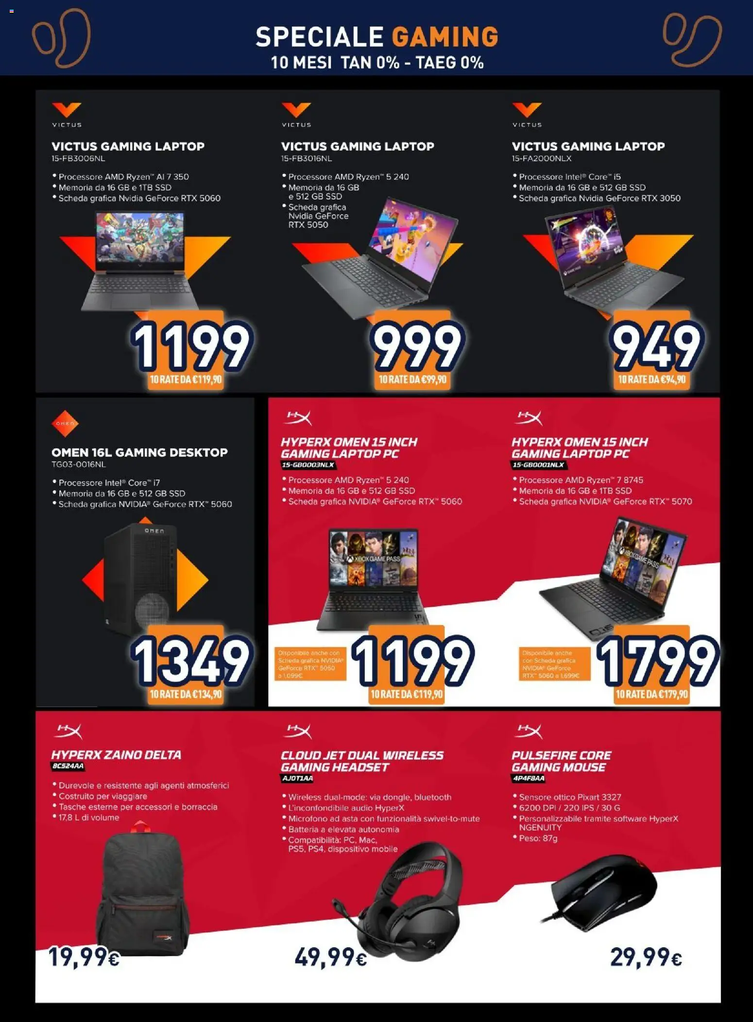 Volantino Unieuro del 25/09/2026 | Pagina: 2 | Prodotti: Mobile, PC, Mouse, Batteria