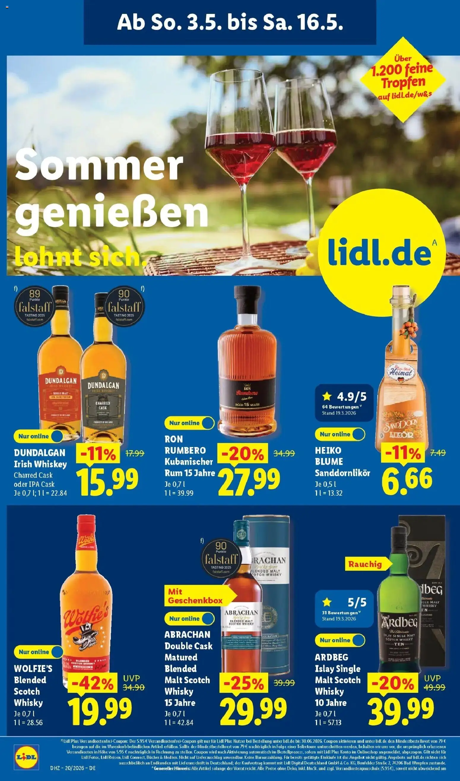 Lidl Prospekt Hagen – gültig ab 11.05.2026 | Seite: 64 | Produkte: Whisky, Rum, Bad, Whiskey
