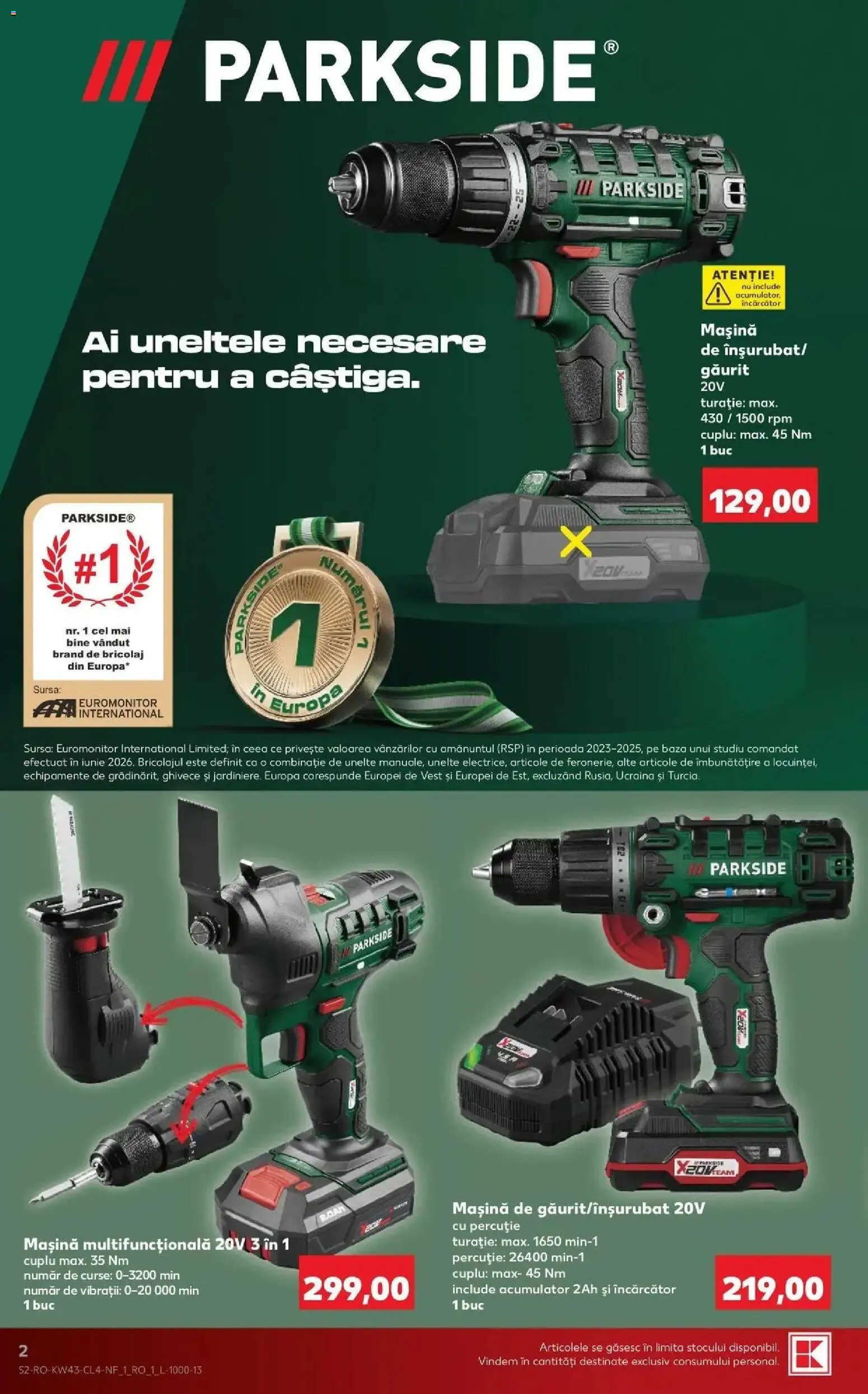Kaufland Alba Iulia 21.10.2026 - Revista si Oferta | Pagină: 2 | Produse: Încărcător, Parkside