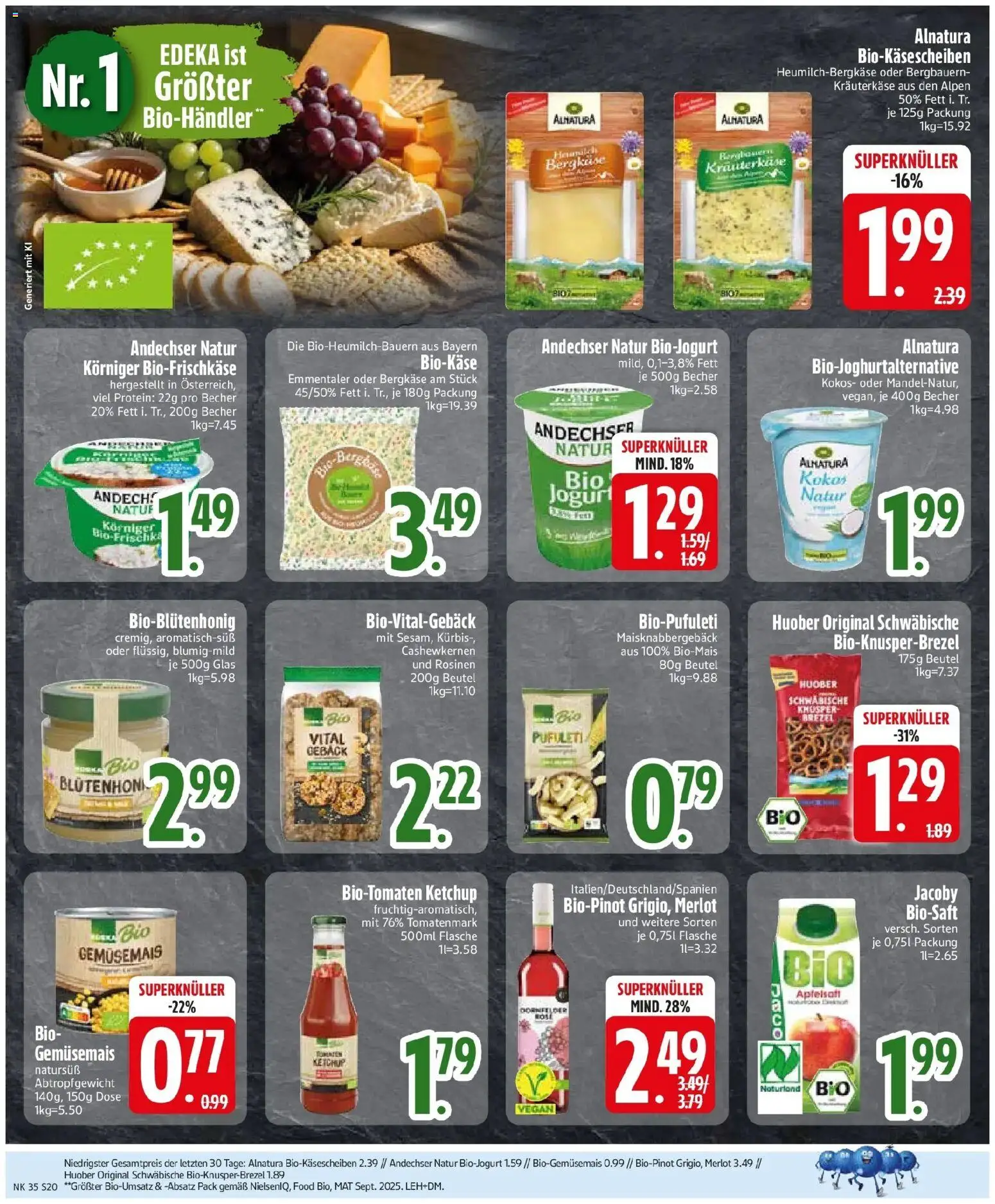 Edeka Prospekt Monheim (ab 24.08.2026) » Angebote Online | Seite: 22 | Produkte: Apfelsaft, Rosinen, Kürbis, Ketchup