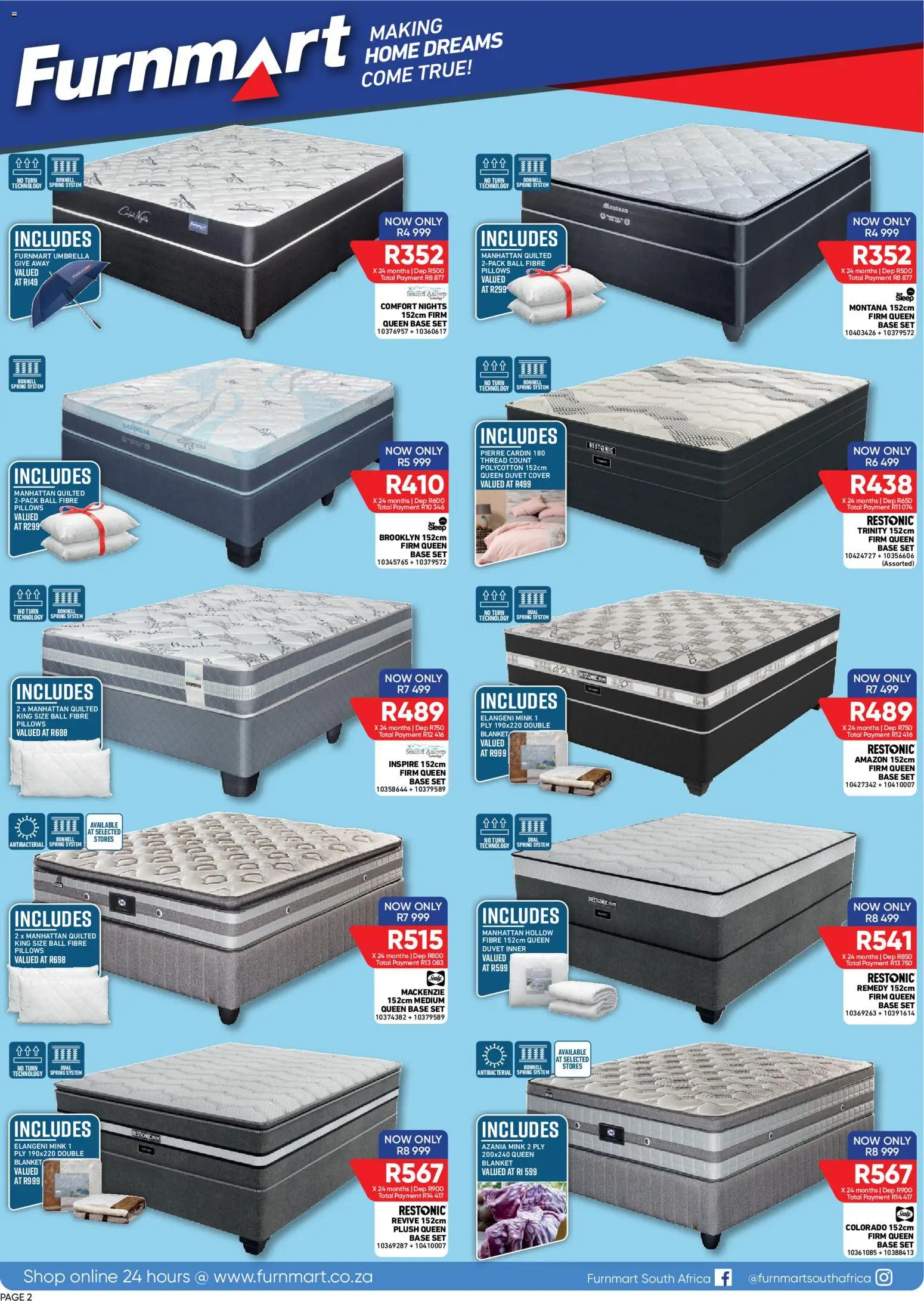 New Furnmart catalogue – valid from 13/07/2026 | Page: 2 | Products: Cover, Duvet, Umbrella, Blanket