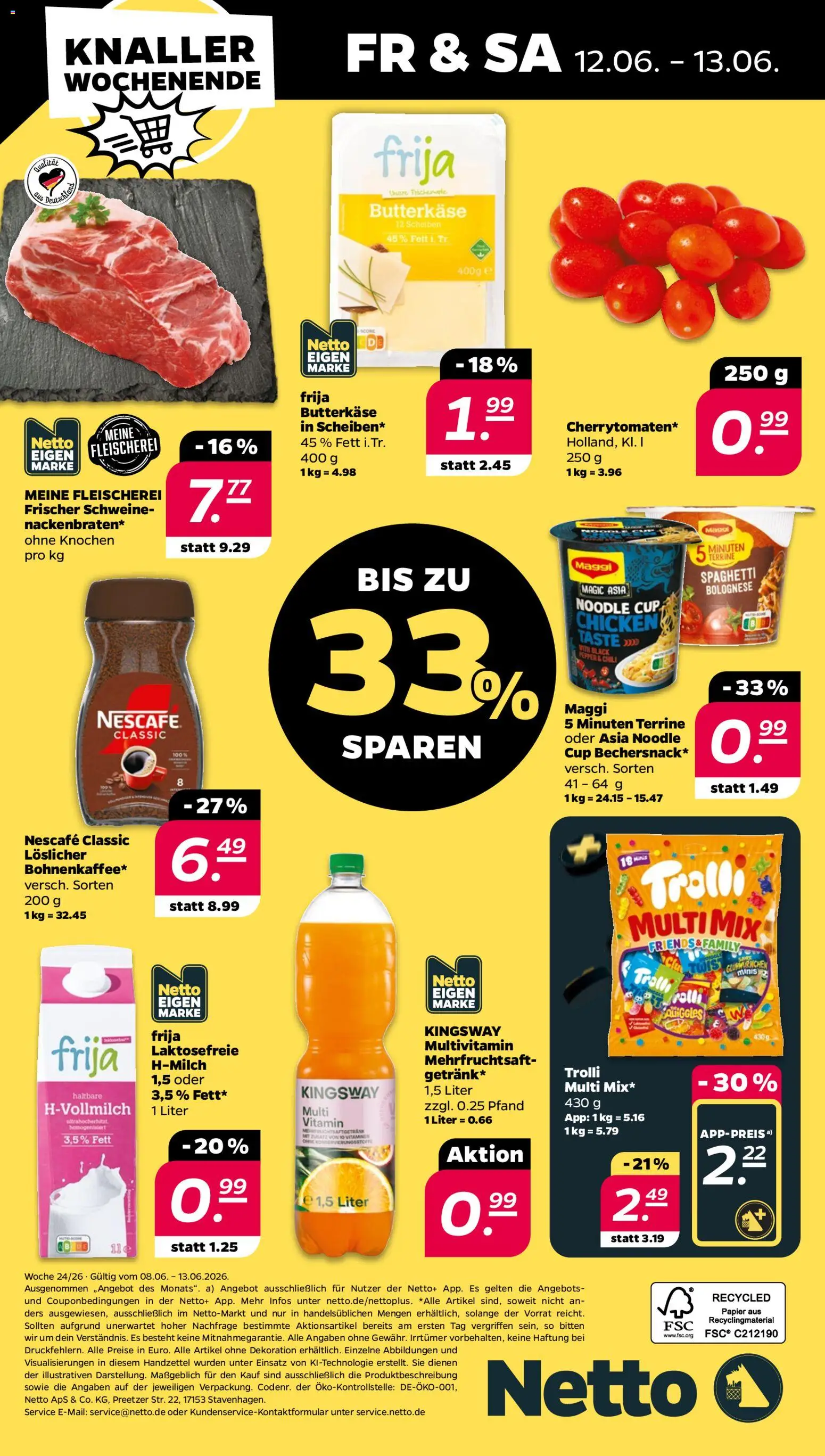 Netto Prospekt – gültig ab 08.06.2026 | Seite: 32 | Produkte: Nescafe, Maggi, Nescafe classic