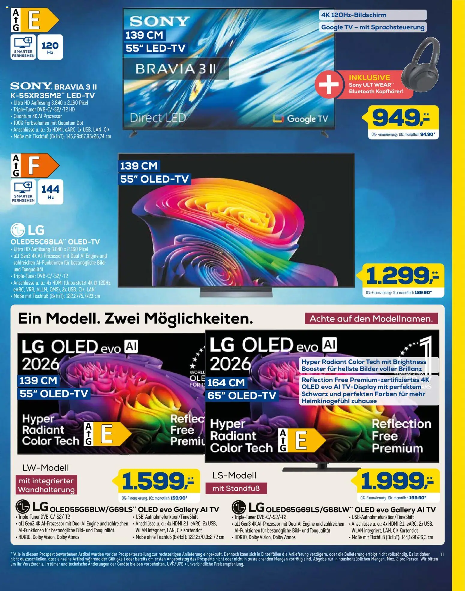 Euronics  Aktueller Prospekt – gültig ab 05.09.2026 | Seite: 11 | Produkte: LG, Bilder, TV, Kopfhörer