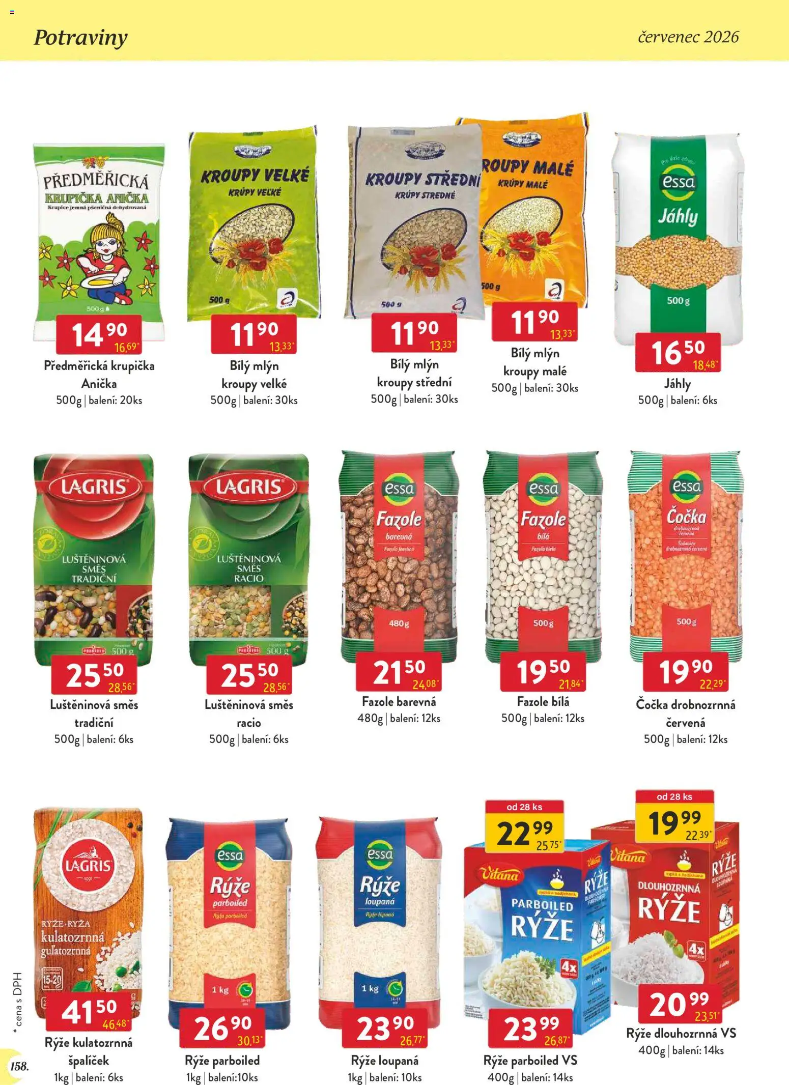 Astur & Qanto leták - Velkoobchod 07/2026 od 01.07.2026 | Strana: 158 | Produkty: Čočka, Rýže, Krupice, Rýže parboiled
