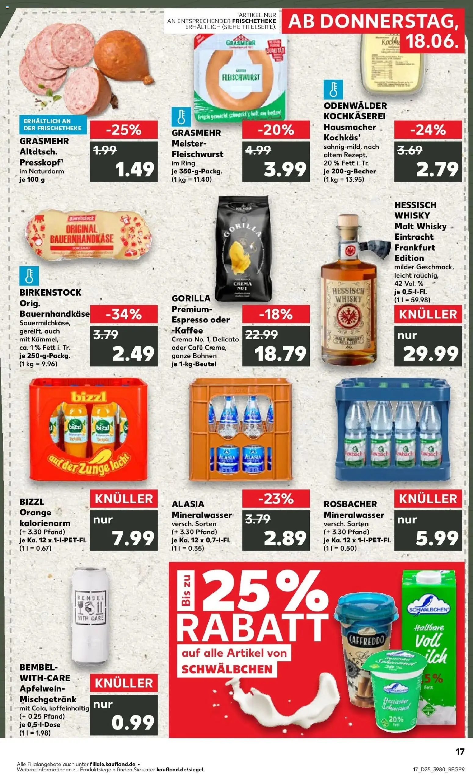 Kaufland Prospekt Weiterstadt – gültig ab 15.06.2026 | Seite: 2 | Produkte: Whisky, Kaffee, Mineralwasser, Apple