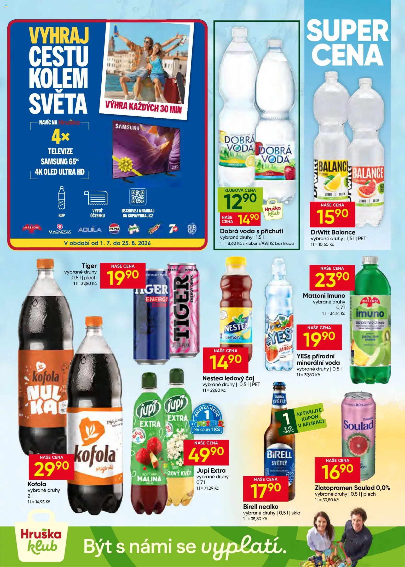 Hruška leták od 15.07.2026 | Strana: 9 | Produkty: Voda, Drwitt, Kofola, Energy drink